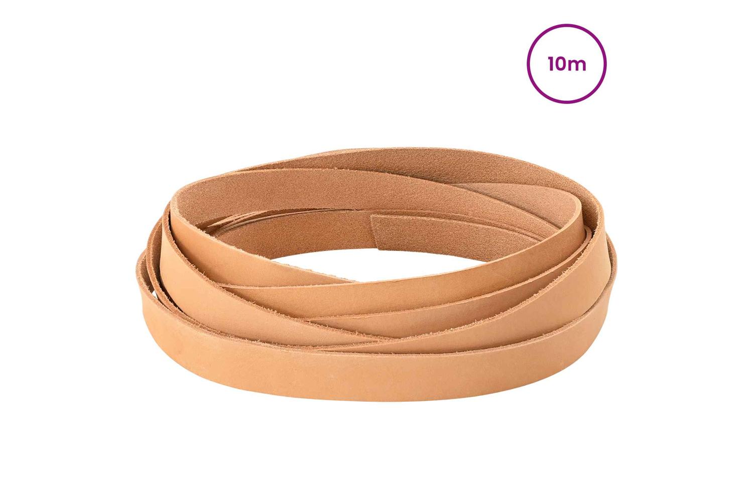 Vidaxl Leather Strap 1 Light Brown 1000 X 2 Cm Leather-2
