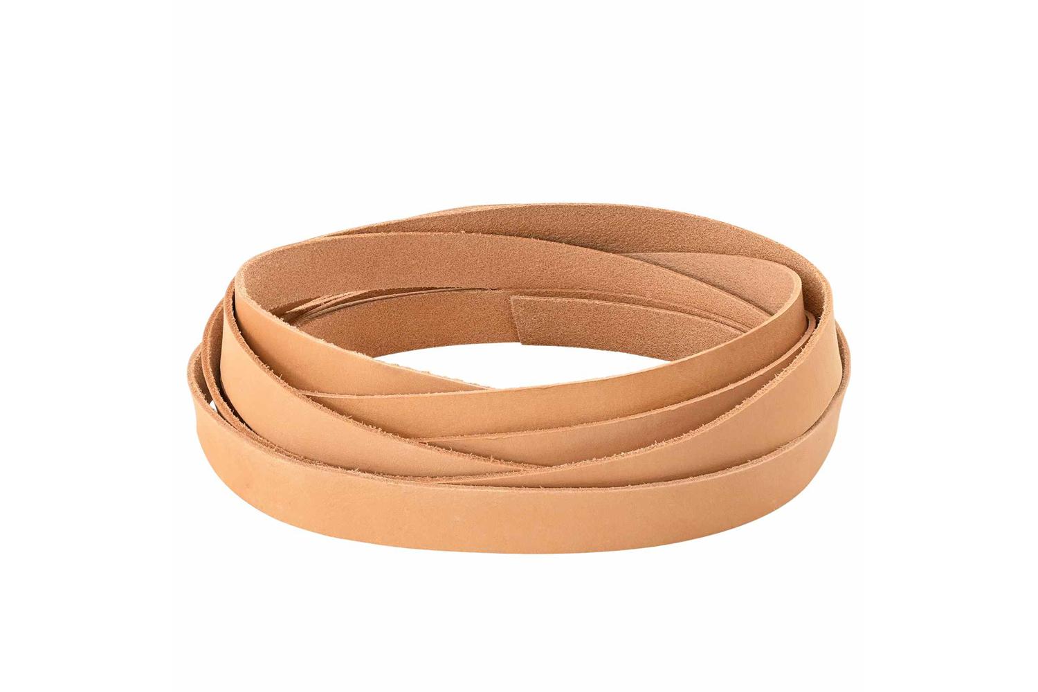 Vidaxl Leather Strap 1 Light Brown 200 X 1 Cm Leather-2