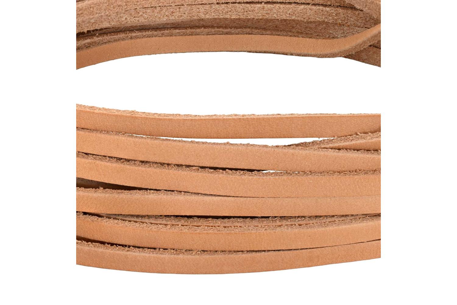 Vidaxl Leather Strap 1 Light Brown 500 X 04 Cm Leather-4