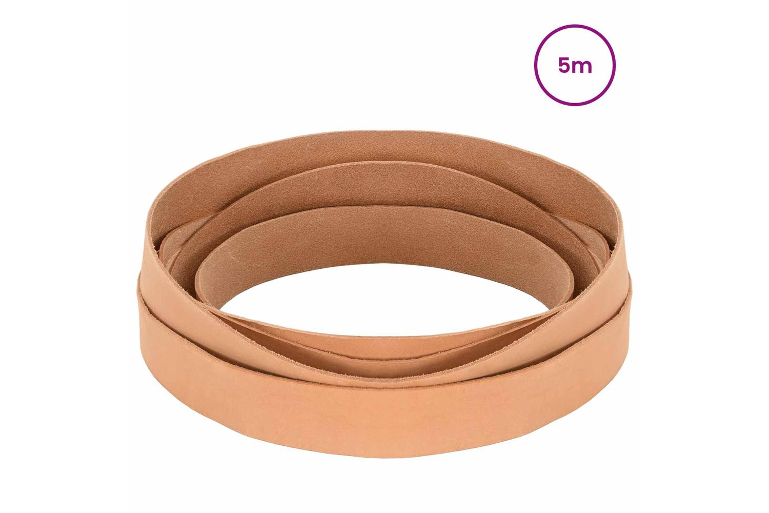 Vidaxl Leather Strap 1 Light Brown 500 X 35 Cm Leather-2