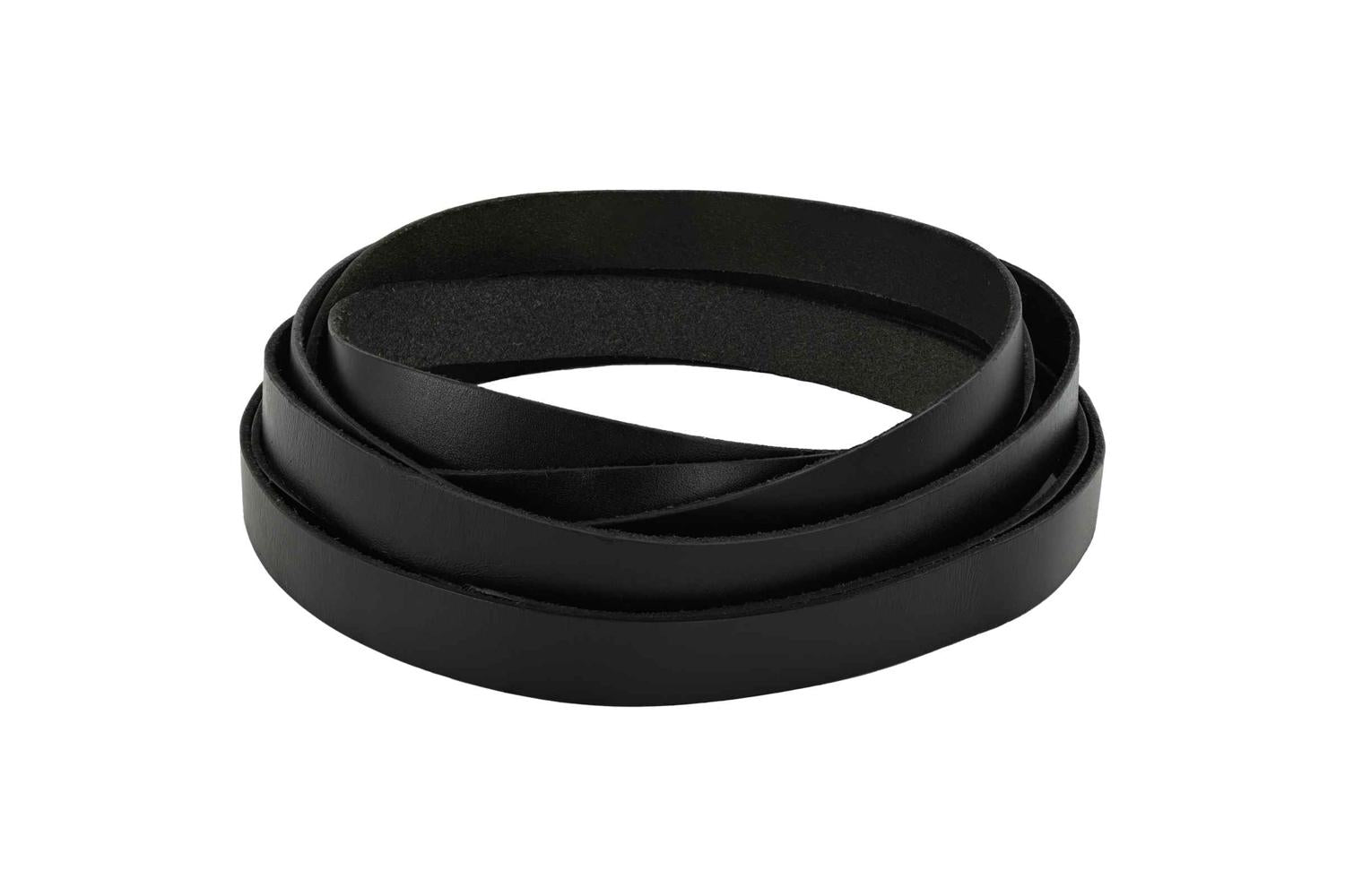 Vidaxl Leather Strap Black 200 X 2 Cm Leather