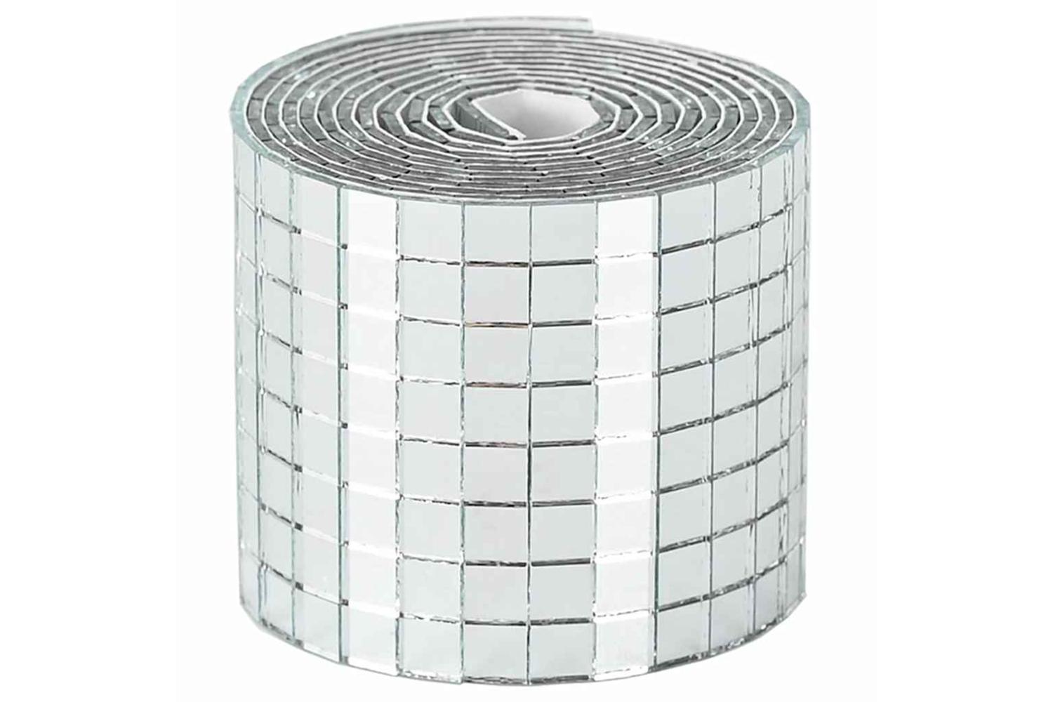 Vidaxl Mirror Mosaic Tile Geometric 3 Pcs Silver 100 X 4 Cm Glass-4