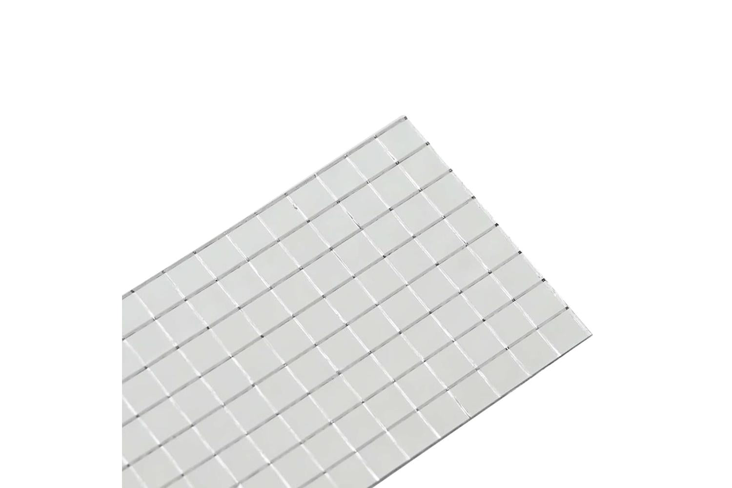 Vidaxl Mirror Mosaic Tile Geometric 3 Pcs Silver 100 X 4 Cm Glass-7