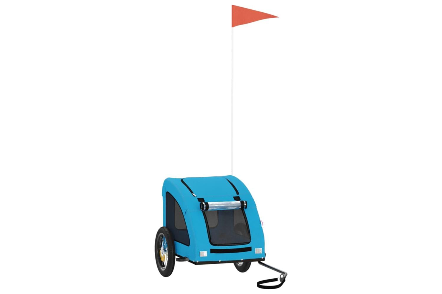 Vidaxl Pet Bike Trailer Blue Oxford Fabric And Iron-2