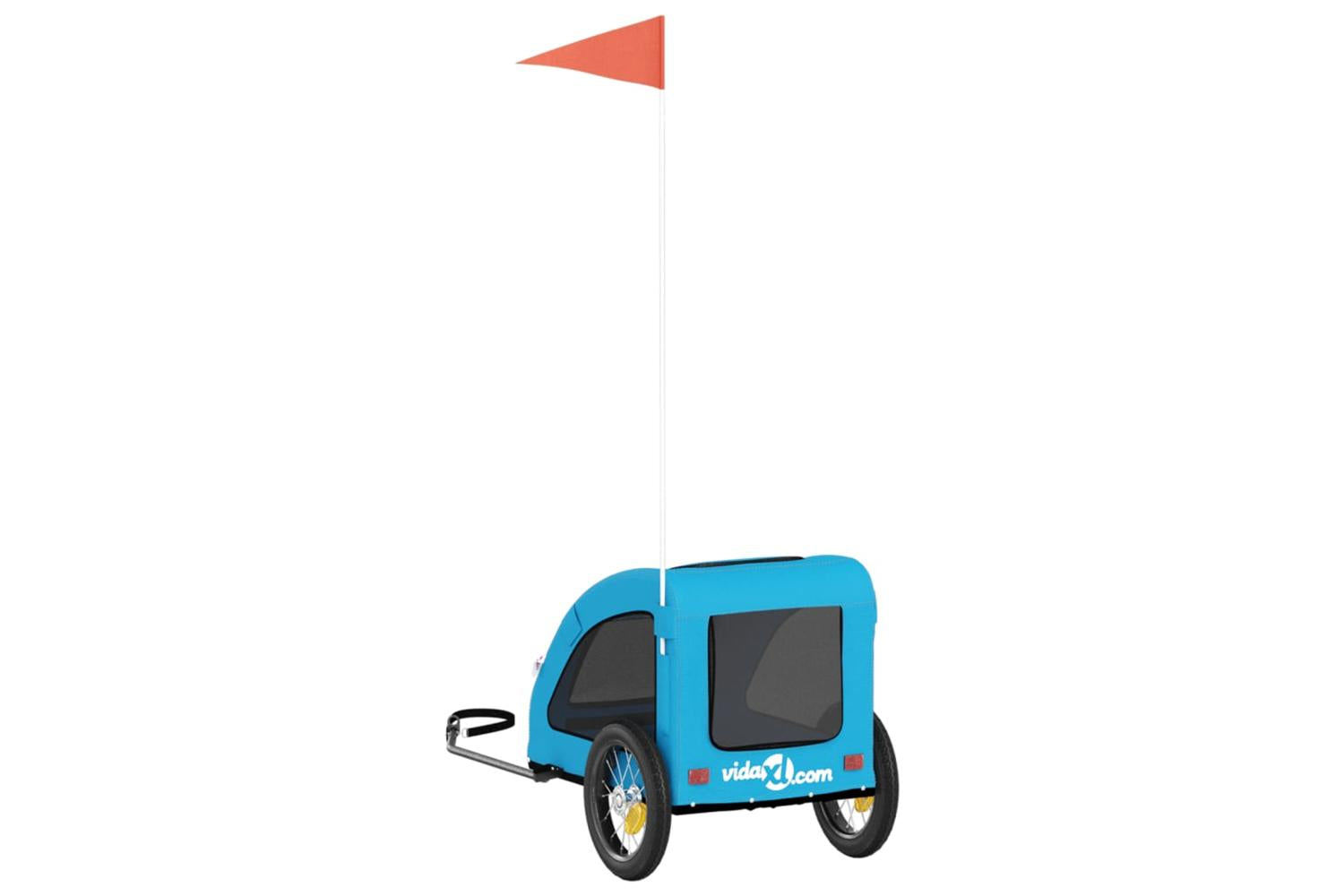 Vidaxl Pet Bike Trailer Blue Oxford Fabric And Iron-8