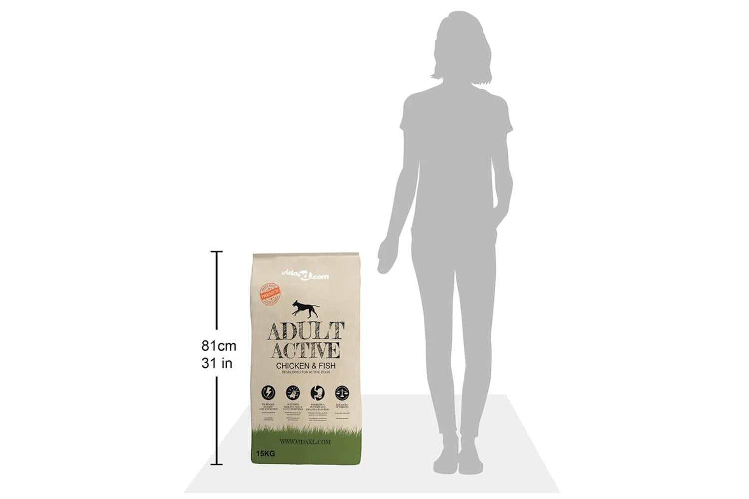 Vidaxl Premium Dry Dog Food Adult Active Chicken Fish 2 Pcs 30 Kg-10