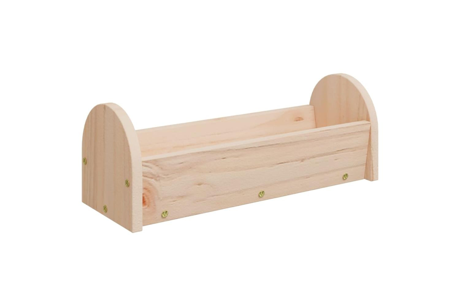 Vidaxl Rabbit Hay Feeder 28x10x10 Cm Solid Wood Fir