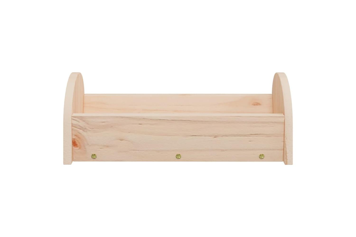 Vidaxl Rabbit Hay Feeder 28x10x10 Cm Solid Wood Fir-3