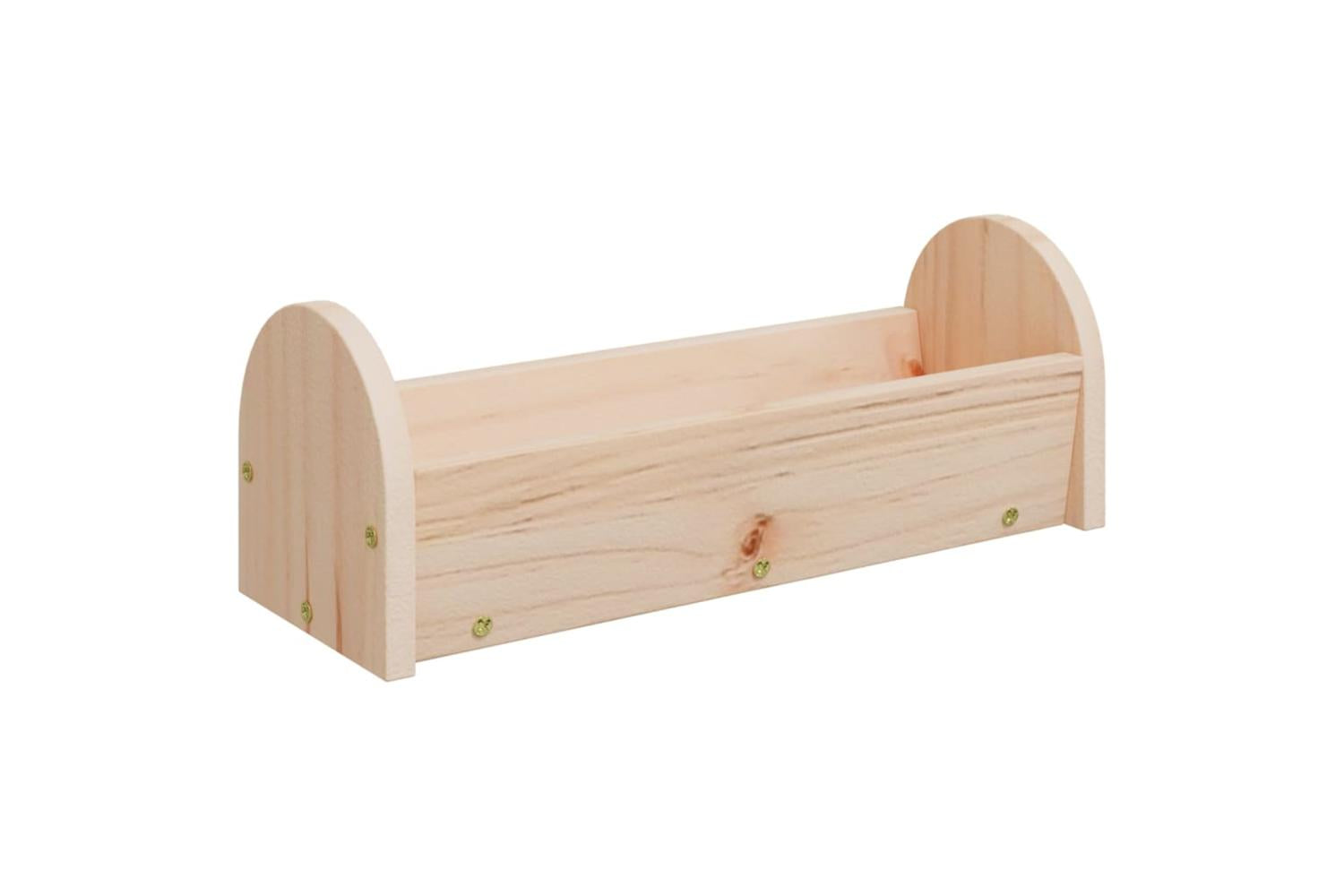 Vidaxl Rabbit Hay Feeder 28x10x10 Cm Solid Wood Fir-5