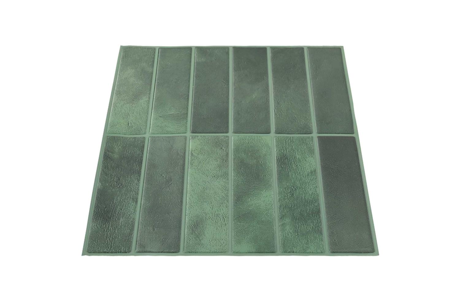 Vidaxl Rectangular Tile 10 Pcs Dark Green 29 X 23 X 008 Cm-3