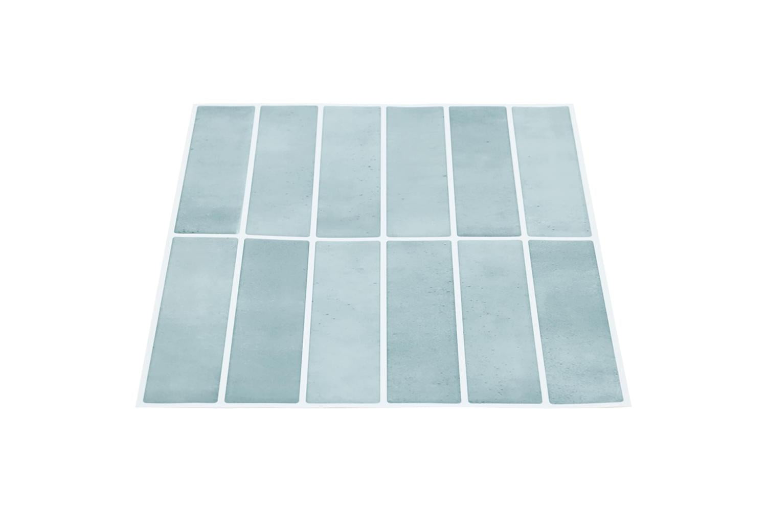 Vidaxl Rectangular Tile 10 Pcs Grey Green 29 X 23 X 008 Cm-3