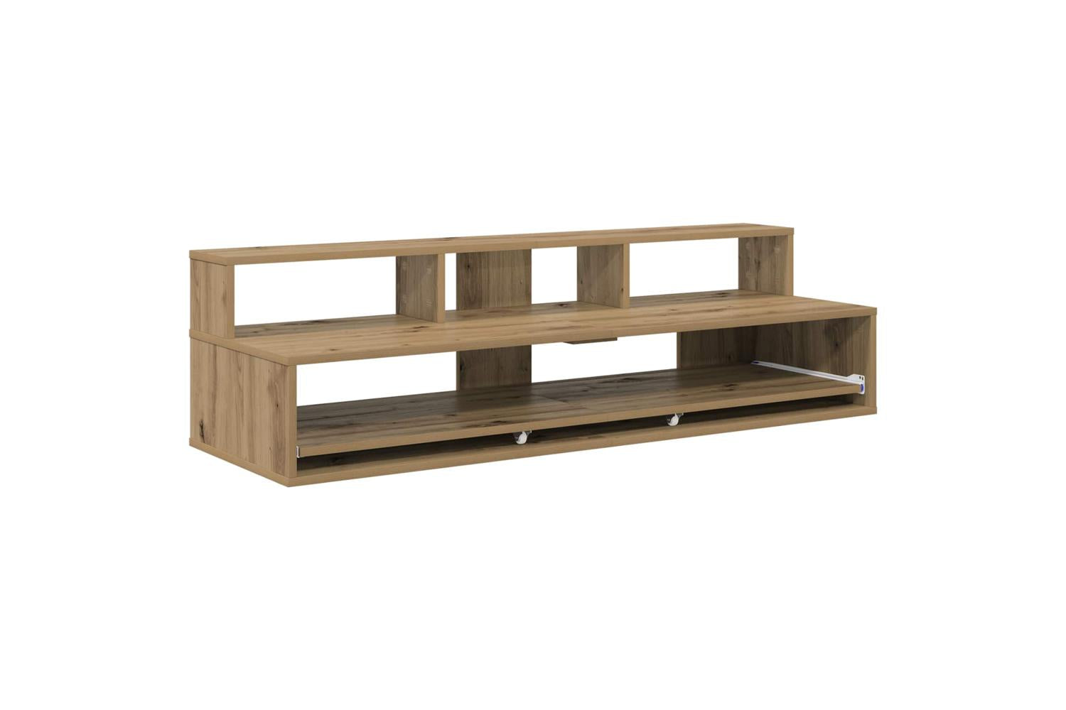 Vidaxl Studio Desk Artisan Oak 110 X 425 X 36 Cm Engineered Wood