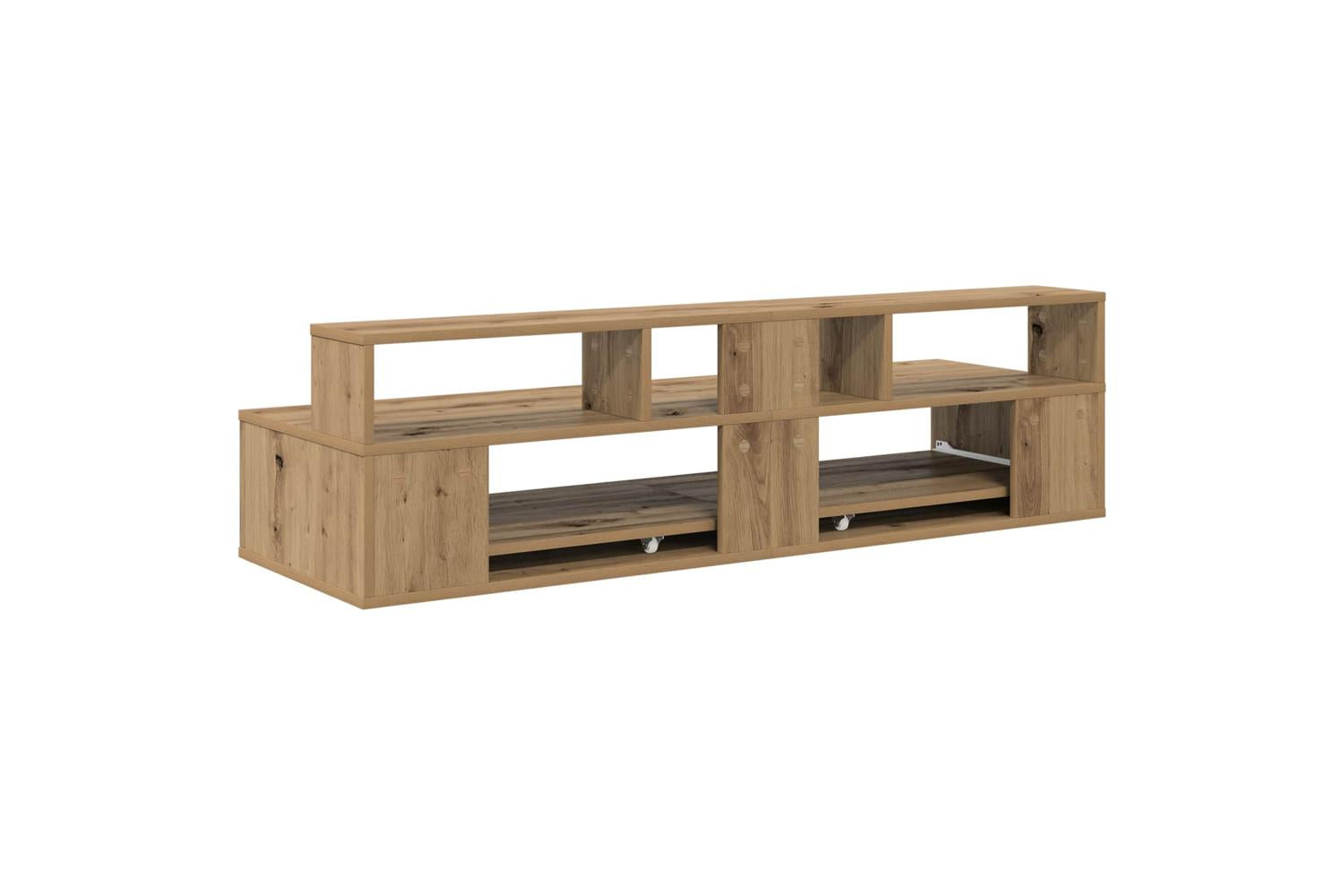 Vidaxl Studio Desk Artisan Oak 110 X 425 X 36 Cm Engineered Wood-7