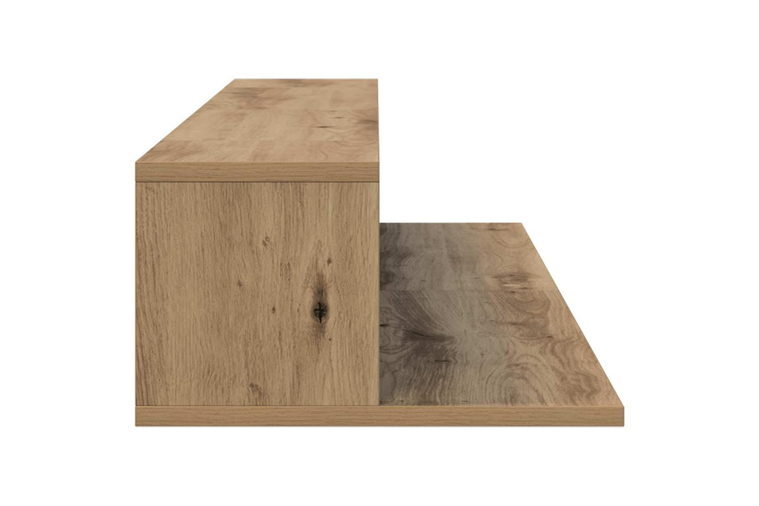 Vidaxl Studio Desk Artisan Oak 130 X 36 X 195 Cm Engineered Wood-6