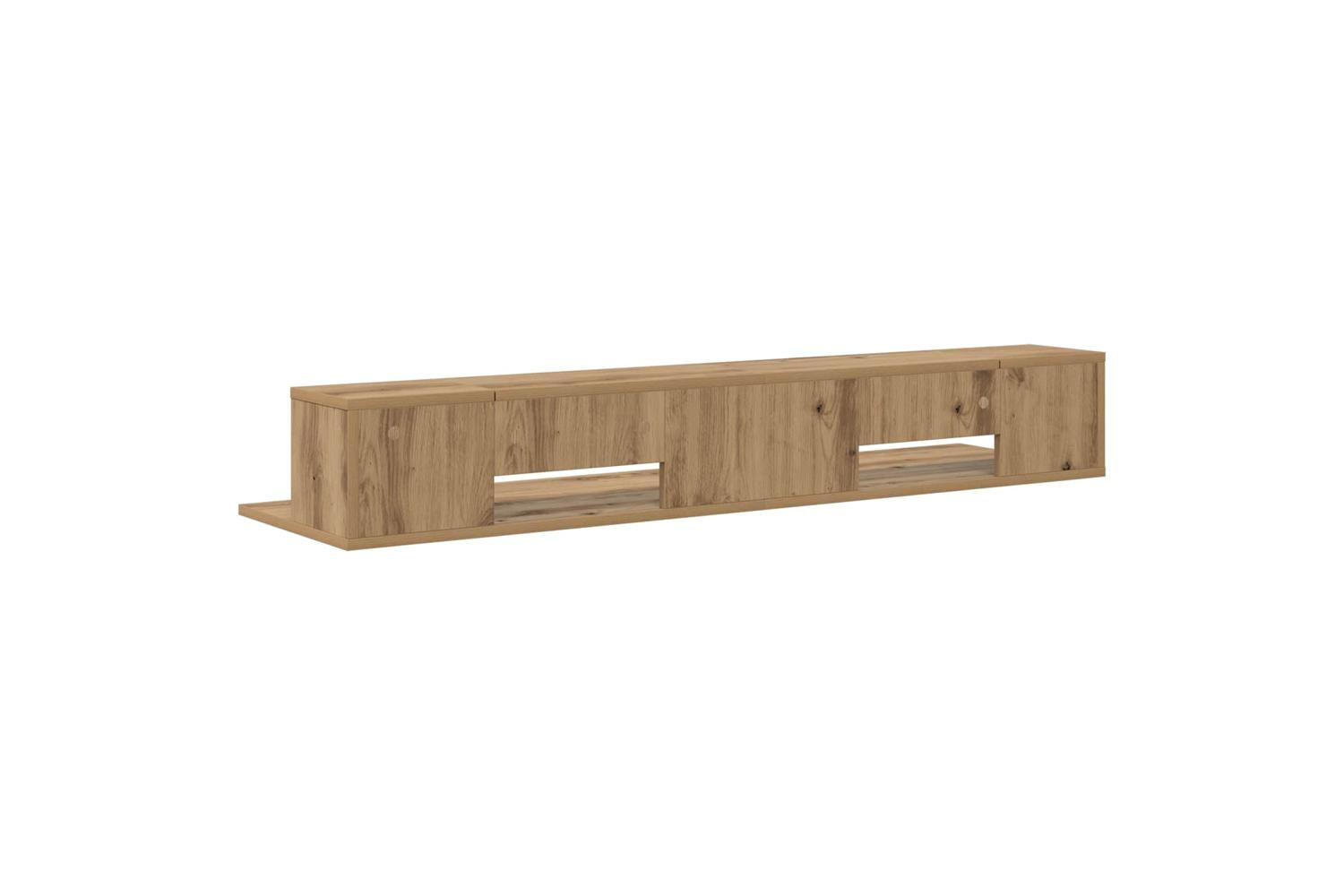Vidaxl Studio Desk Artisan Oak 130 X 36 X 195 Cm Engineered Wood-7