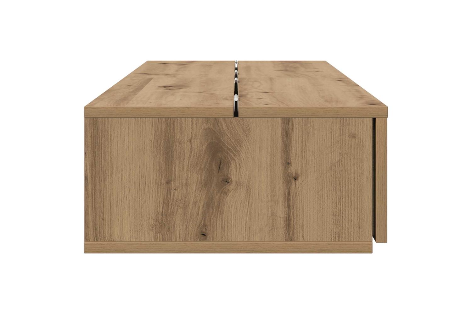 Vidaxl Studio Desk Artisan Oak 130 X 40 X 195 Cm Engineered Wood-6