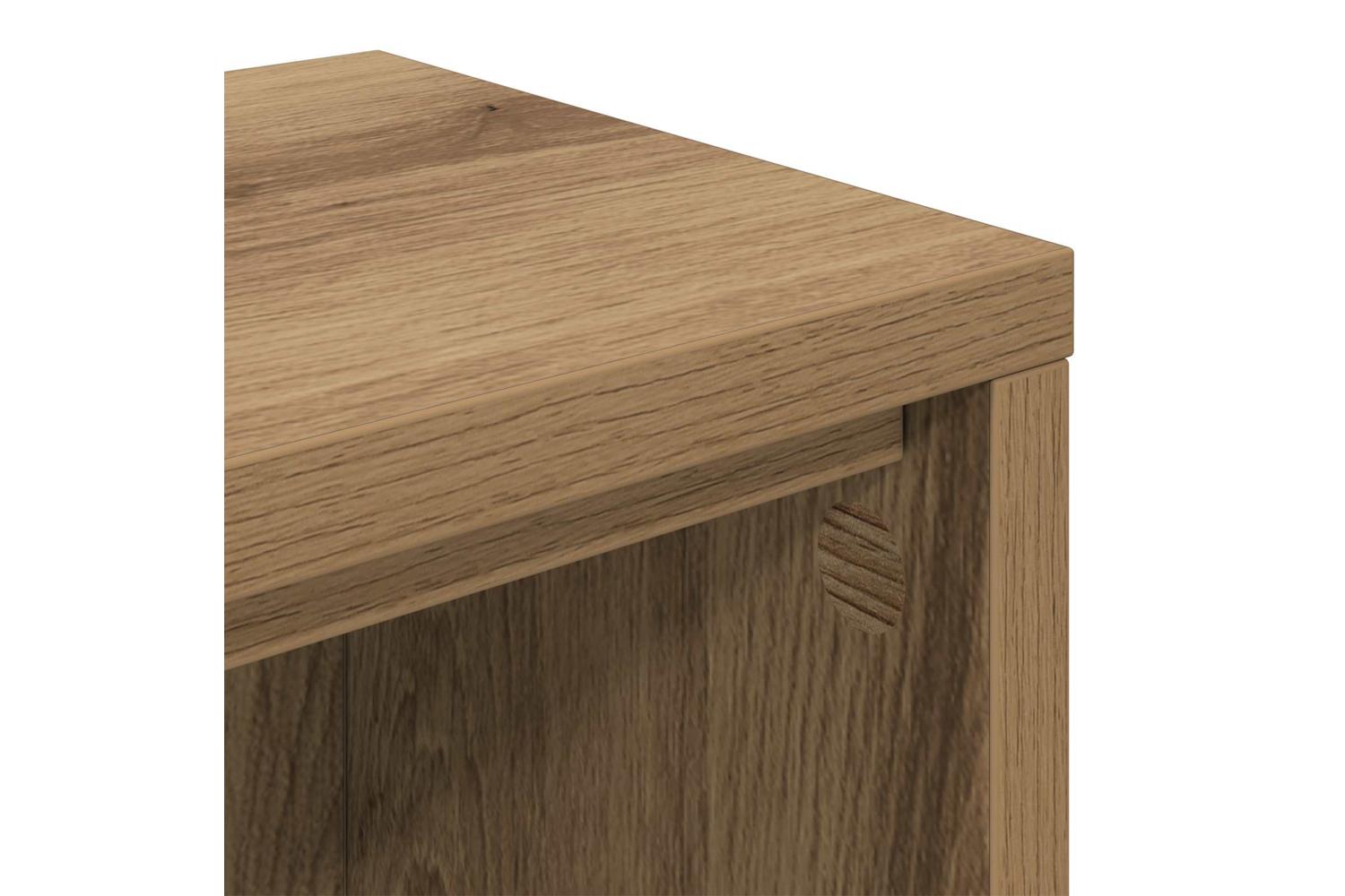 Vidaxl Studio Desk Artisan Oak 152 X 36 X 195 Cm Engineered Wood-8