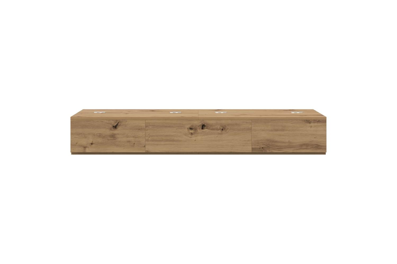 Vidaxl Studio Desk Artisan Oak 152 X 40 X 195 Cm Engineered Wood-5