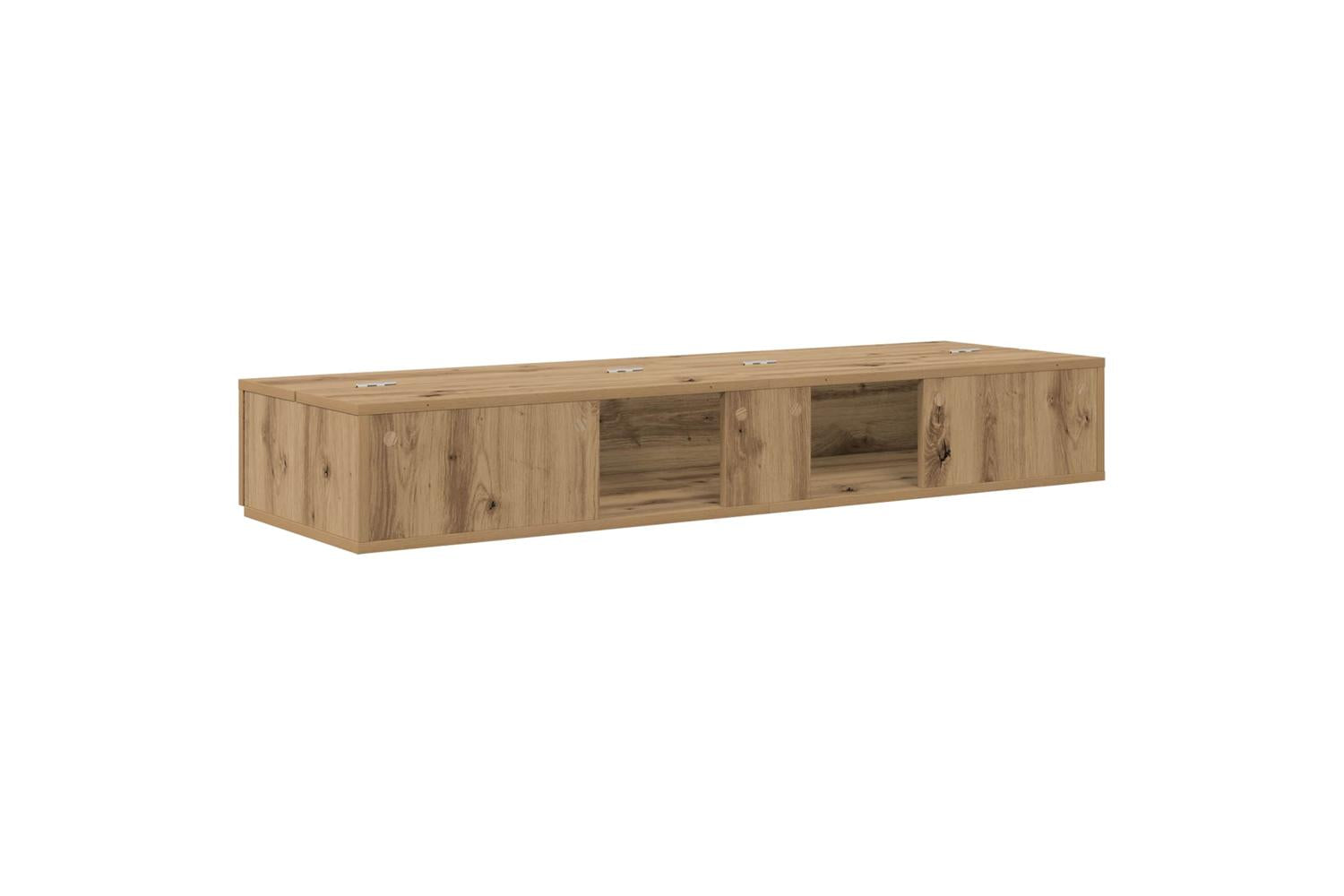 Vidaxl Studio Desk Artisan Oak 152 X 40 X 195 Cm Engineered Wood-7