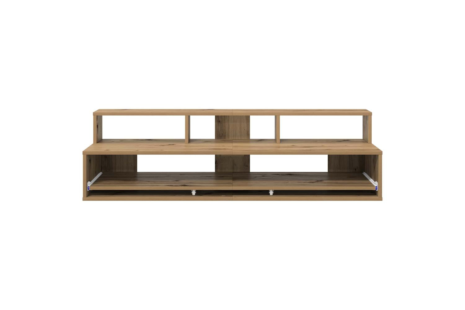 Vidaxl Studio Desk Artisan Oak 152 X 425 X 36 Cm Engineered Wood-5