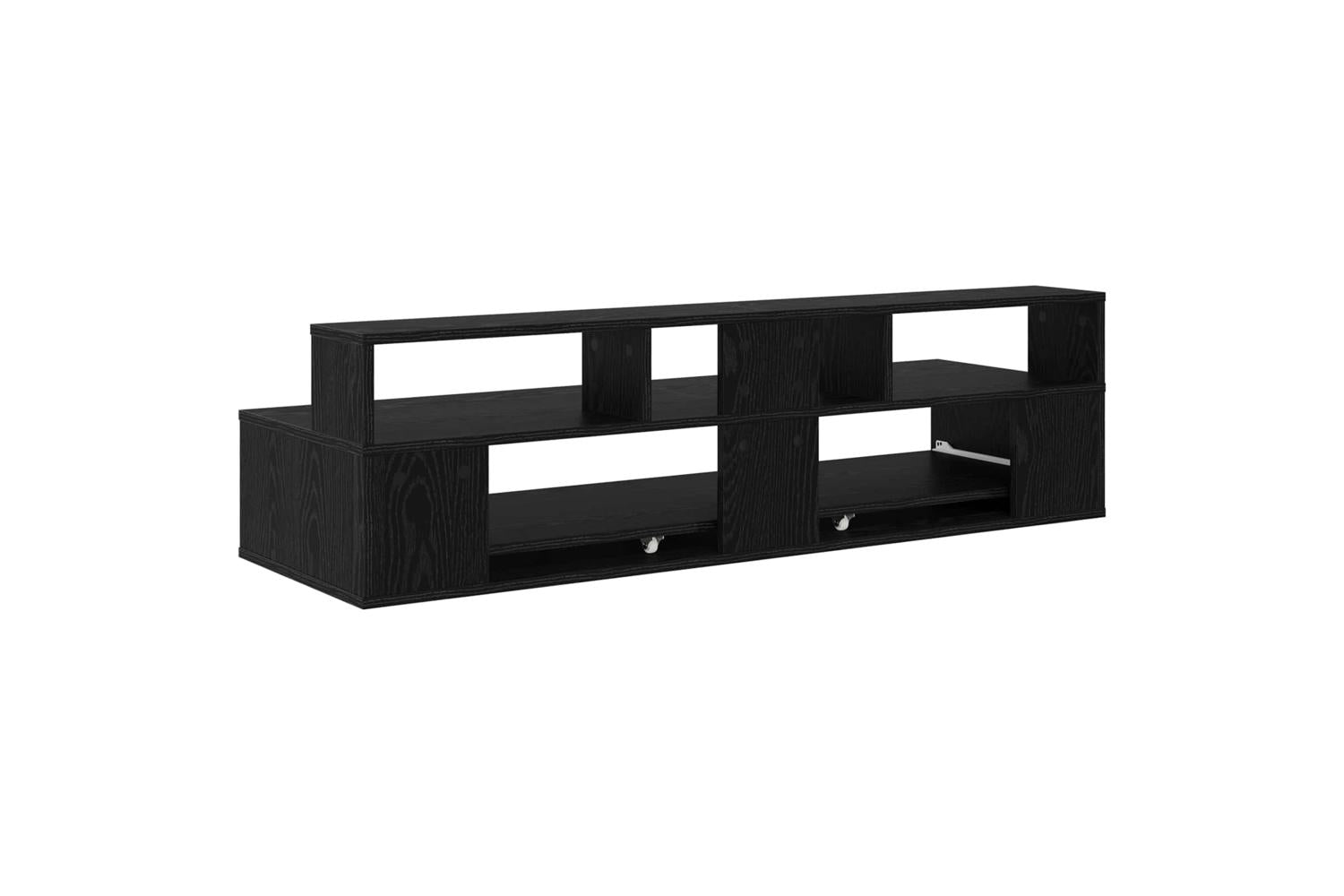 Vidaxl Studio Desk Black Oak 110 X 425 X 36 Cm Engineered Wood-7
