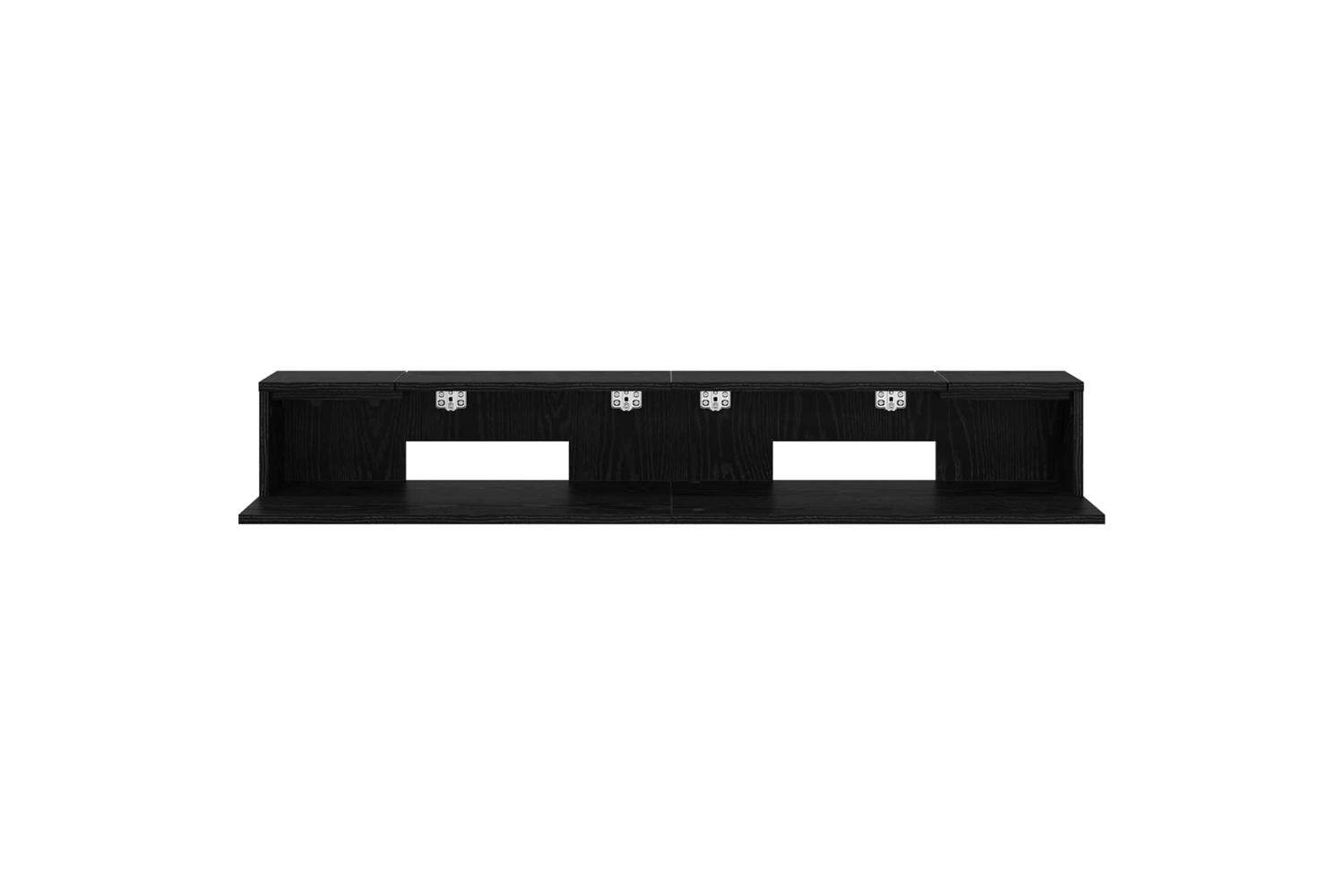 Vidaxl Studio Desk Black Oak 130 X 36 X 195 Cm Engineered Wood-5