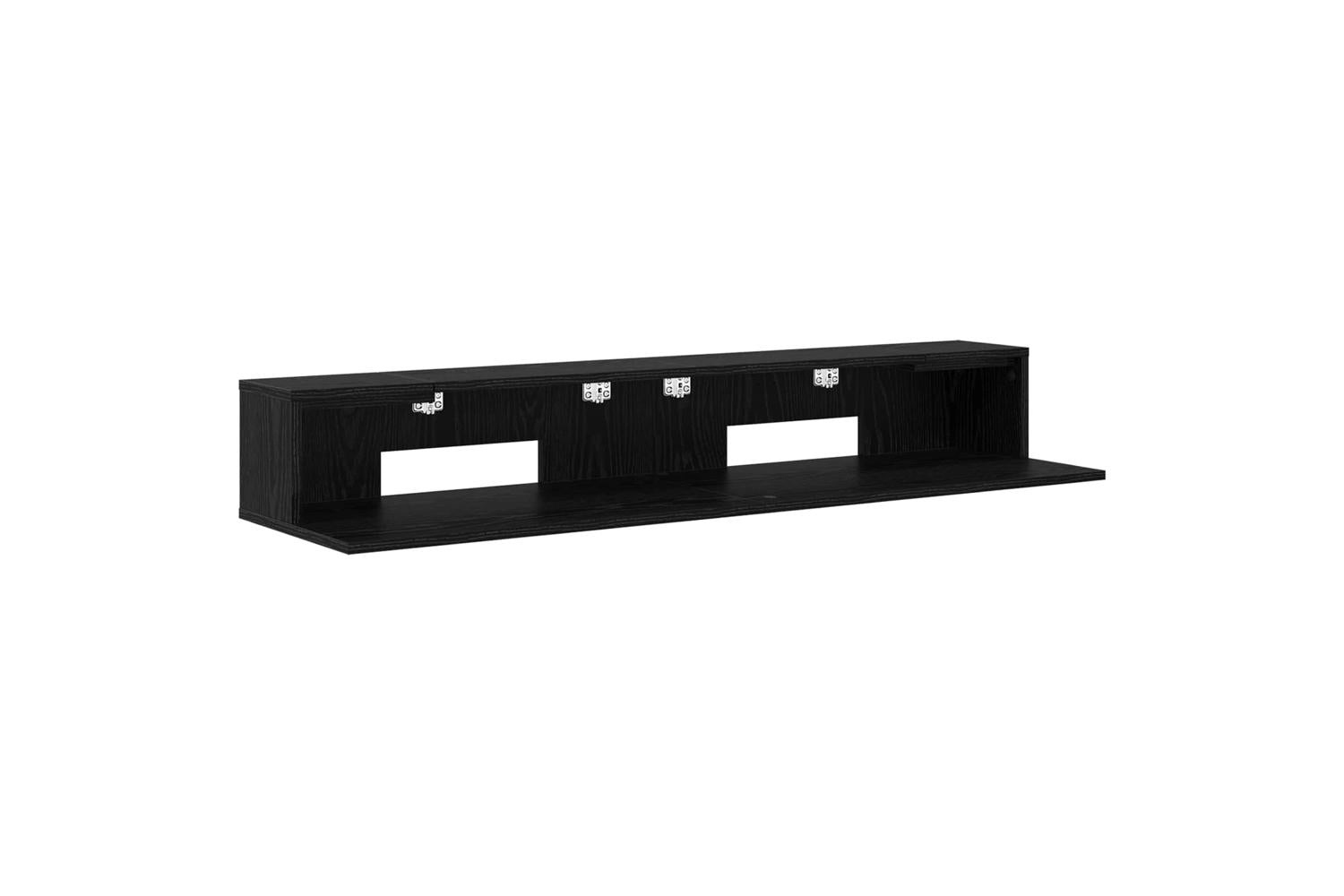 Vidaxl Studio Desk Black Oak 152 X 36 X 195 Cm Engineered Wood