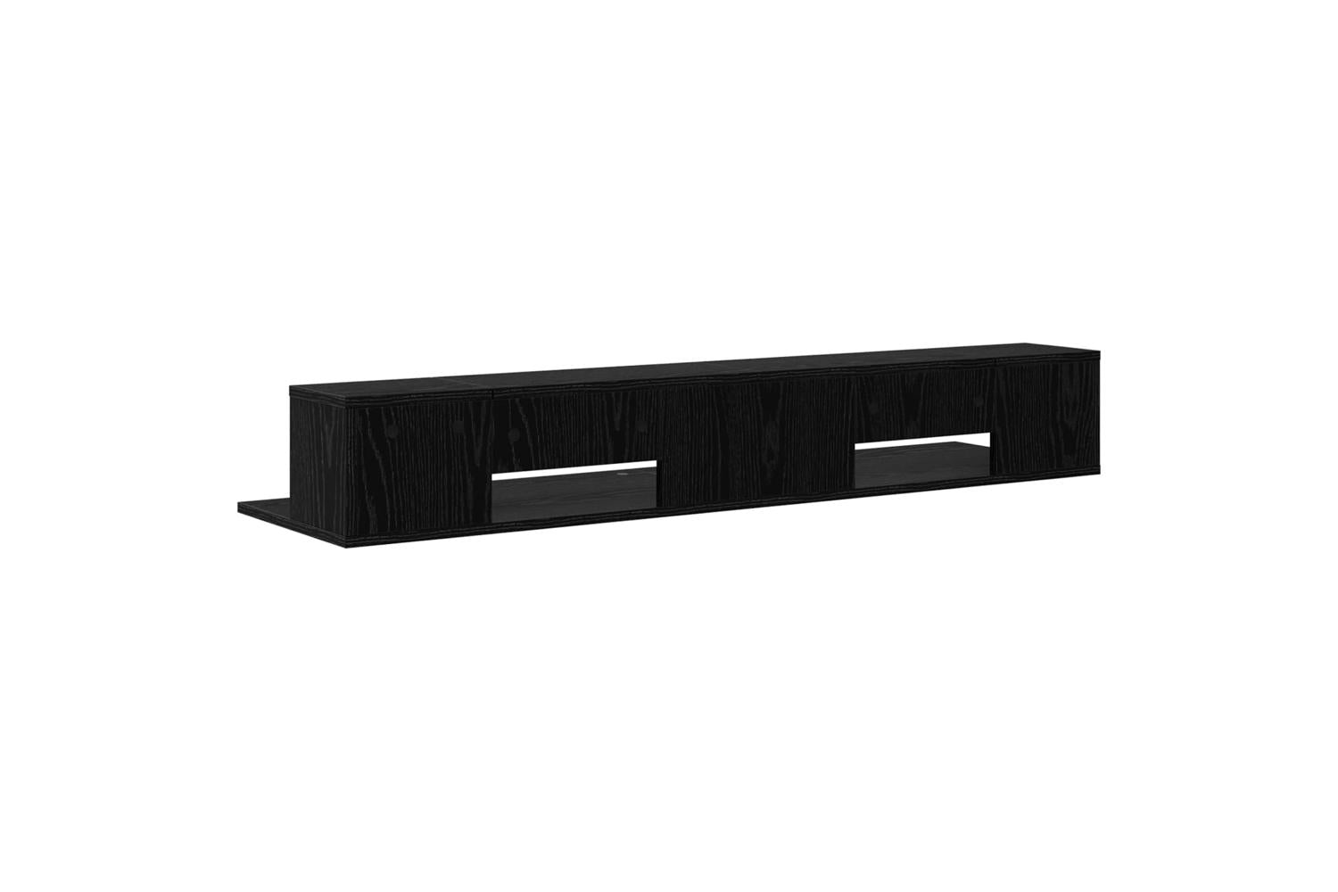 Vidaxl Studio Desk Black Oak 152 X 36 X 195 Cm Engineered Wood-7