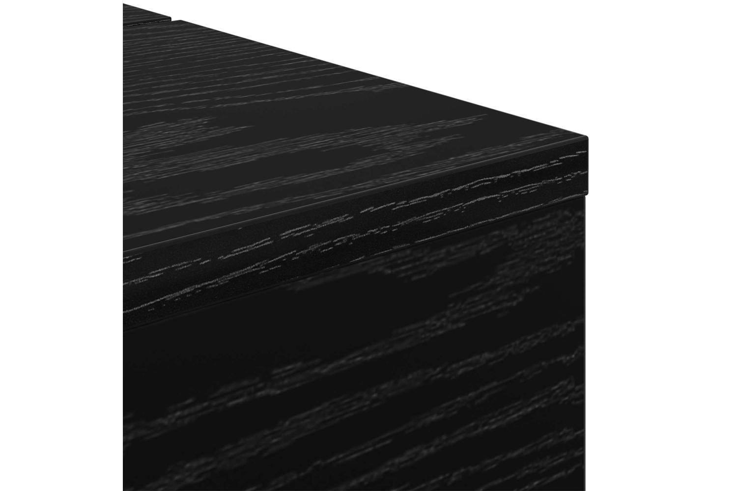 Vidaxl Studio Desk Black Oak 152 X 40 X 195 Cm Engineered Wood-8