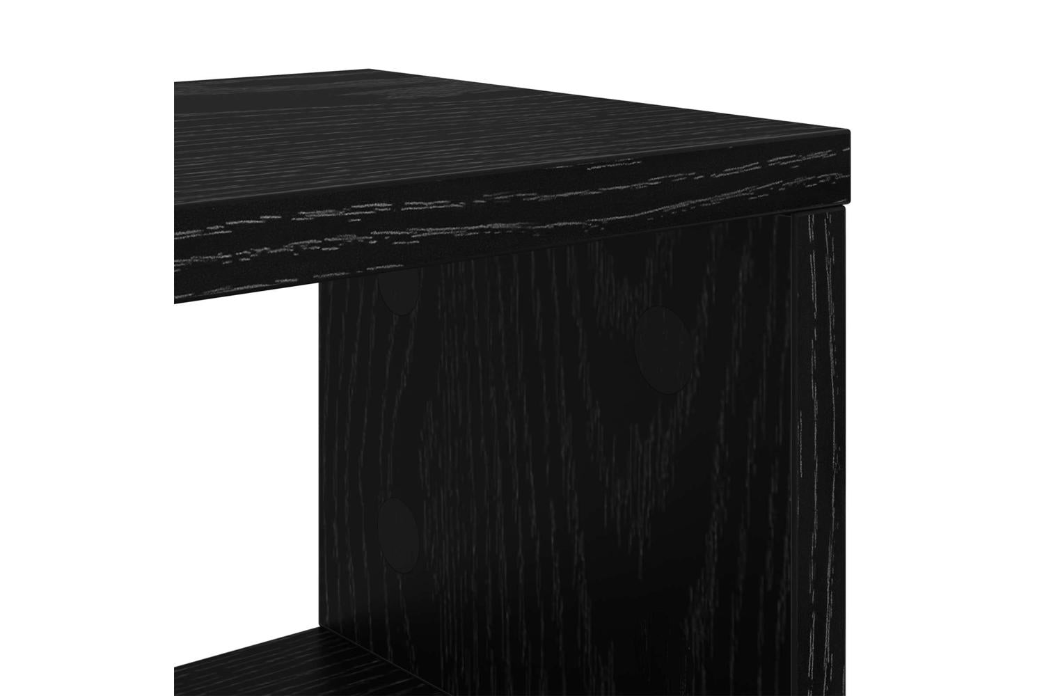 Vidaxl Studio Desk Black Oak 152 X 425 X 36 Cm Engineered Wood-8