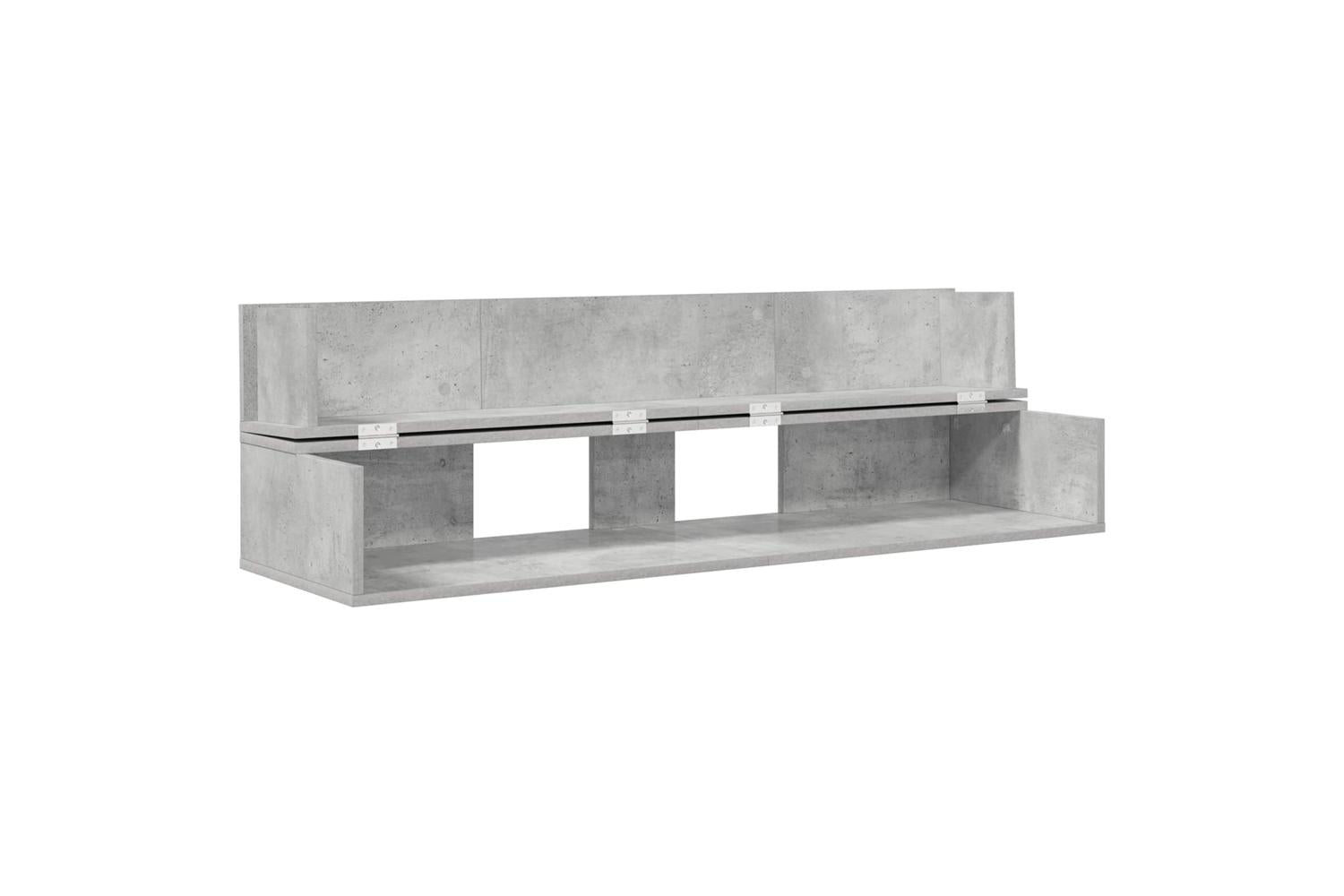 Vidaxl Studio Desk Concrete Grey 110 X 40 X 195 Cm Engineered Wood-4