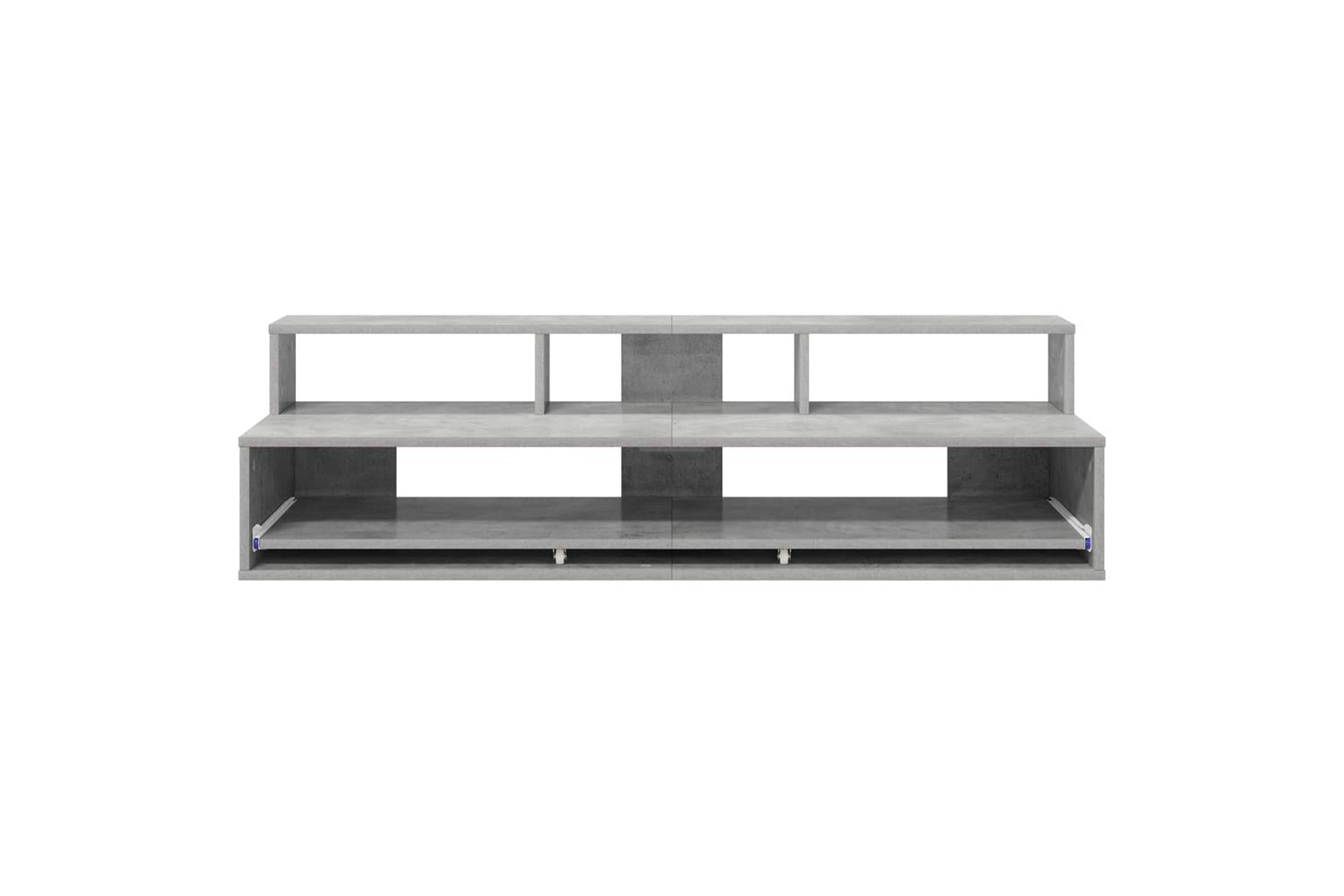 Vidaxl Studio Desk Concrete Grey 110 X 425 X 36 Cm Engineered Wood-5