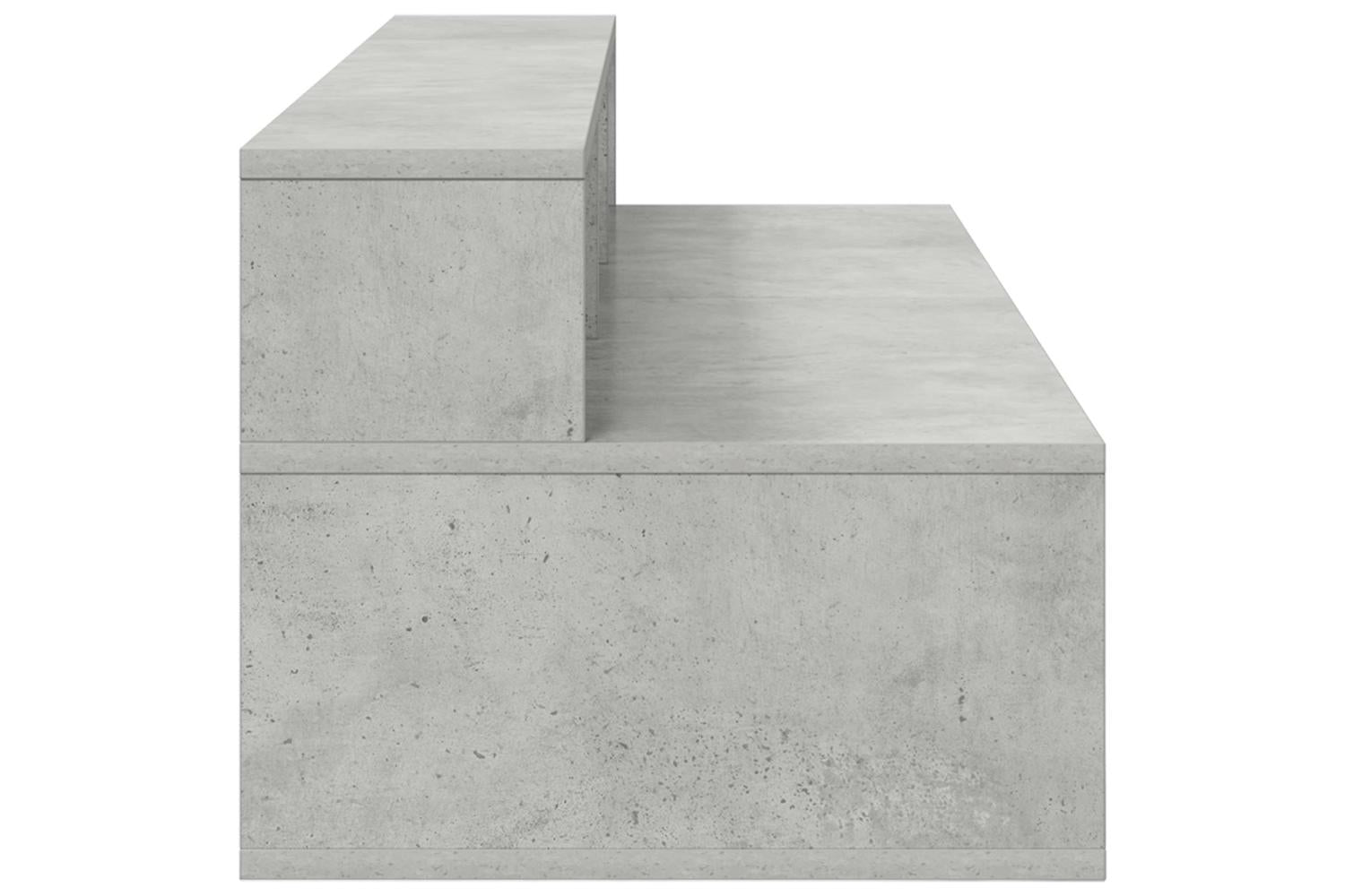 Vidaxl Studio Desk Concrete Grey 110 X 425 X 36 Cm Engineered Wood-6