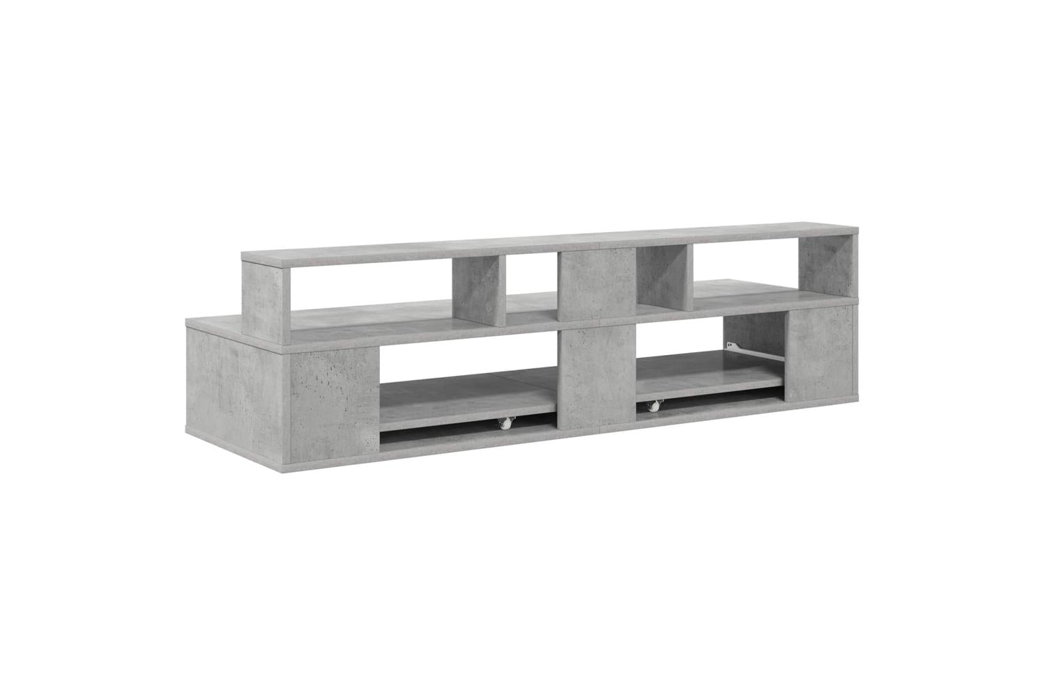 Vidaxl Studio Desk Concrete Grey 110 X 425 X 36 Cm Engineered Wood-7