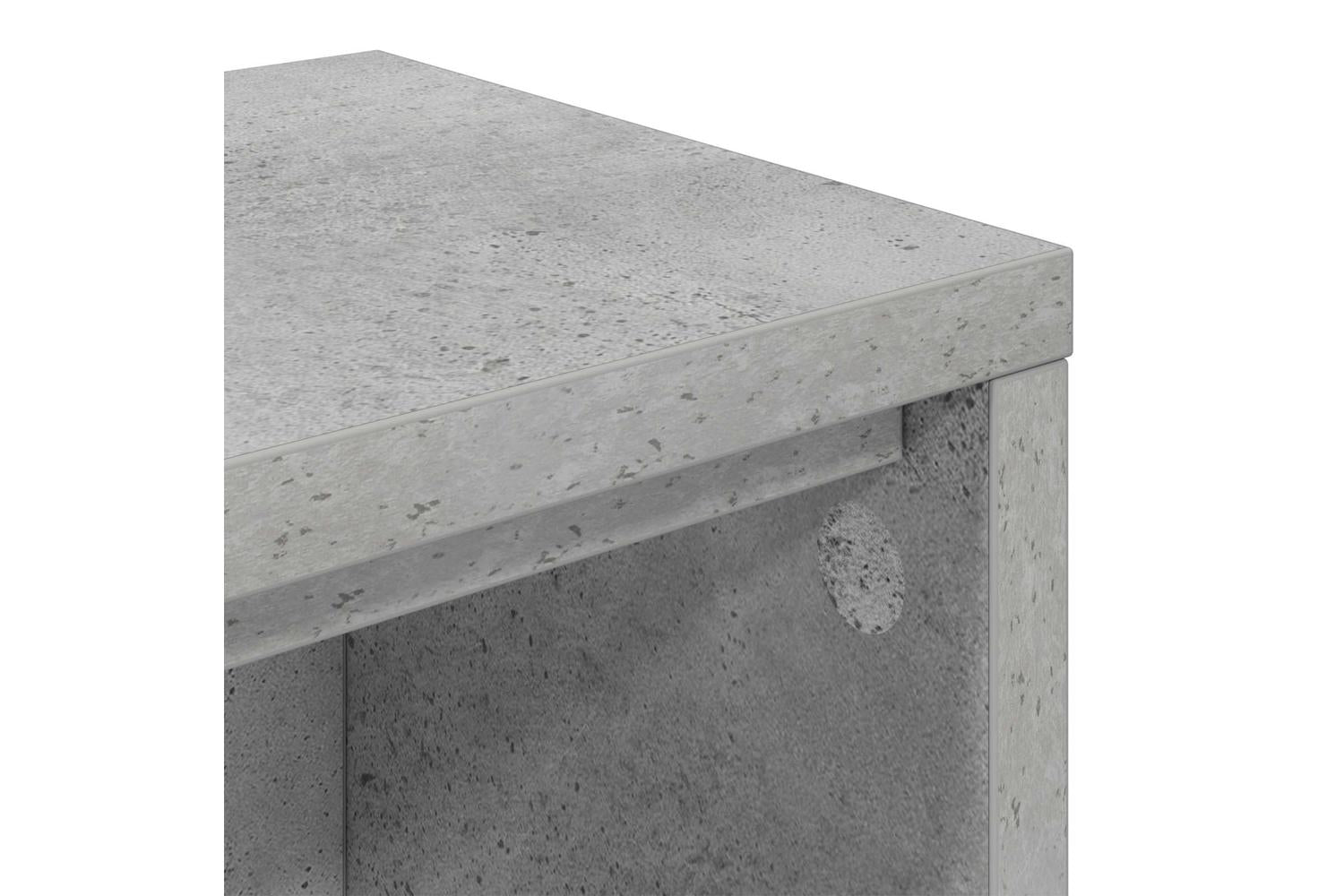 Vidaxl Studio Desk Concrete Grey 130 X 36 X 195 Cm Engineered Wood-8