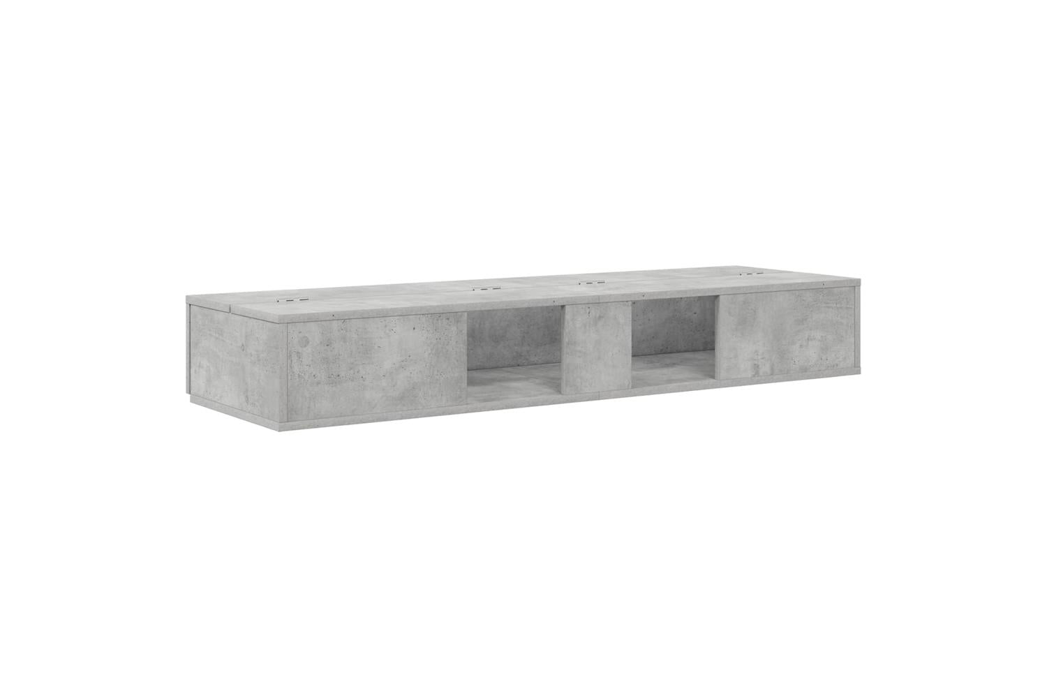 Vidaxl Studio Desk Concrete Grey 130 X 40 X 195 Cm Engineered Wood-7