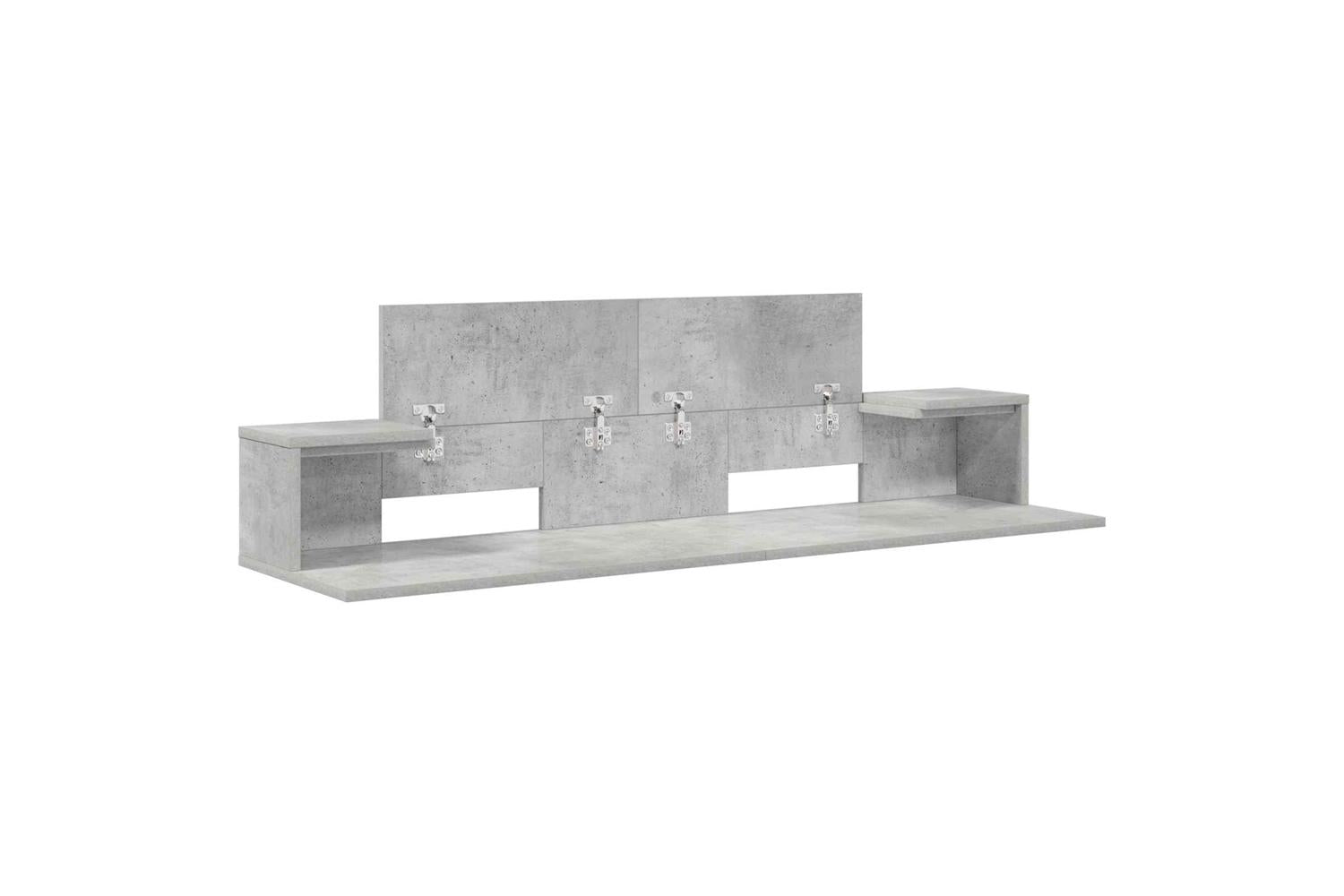 Vidaxl Studio Desk Concrete Grey 152 X 36 X 195 Cm Engineered Wood-4