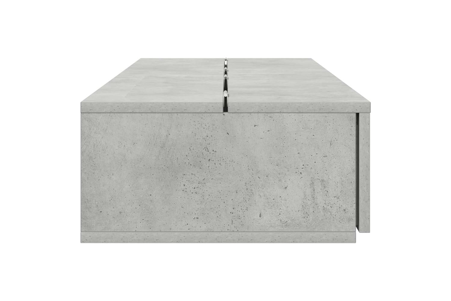 Vidaxl Studio Desk Concrete Grey 152 X 40 X 195 Cm Engineered Wood-6