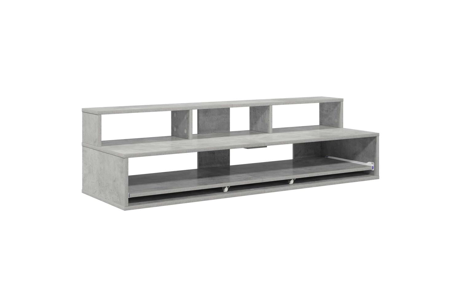 Vidaxl Studio Desk Concrete Grey 152 X 425 X 36 Cm Engineered Wood
