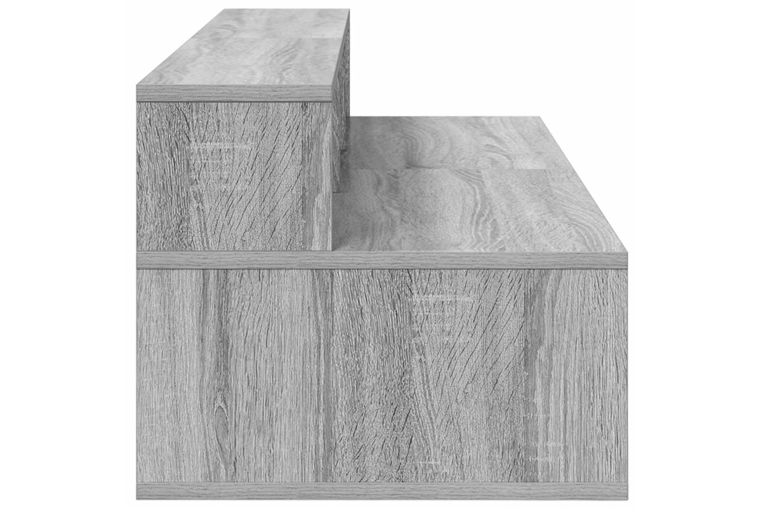 Vidaxl Studio Desk Grey Sonoma 110 X 425 X 36 Cm Engineered Wood-6