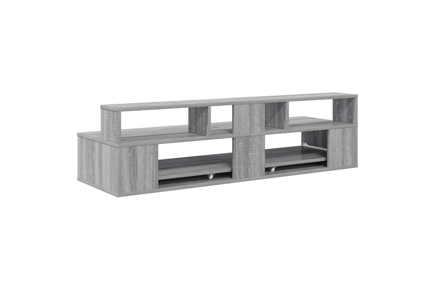 Vidaxl Studio Desk Grey Sonoma 110 X 425 X 36 Cm Engineered Wood-7