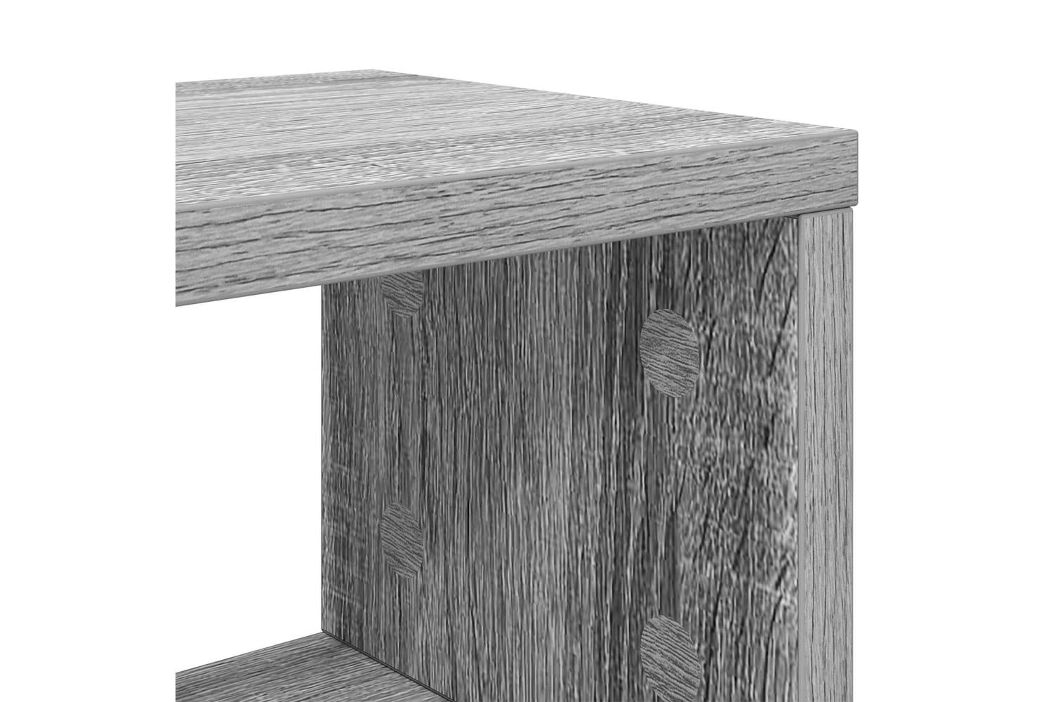 Vidaxl Studio Desk Grey Sonoma 110 X 425 X 36 Cm Engineered Wood-8