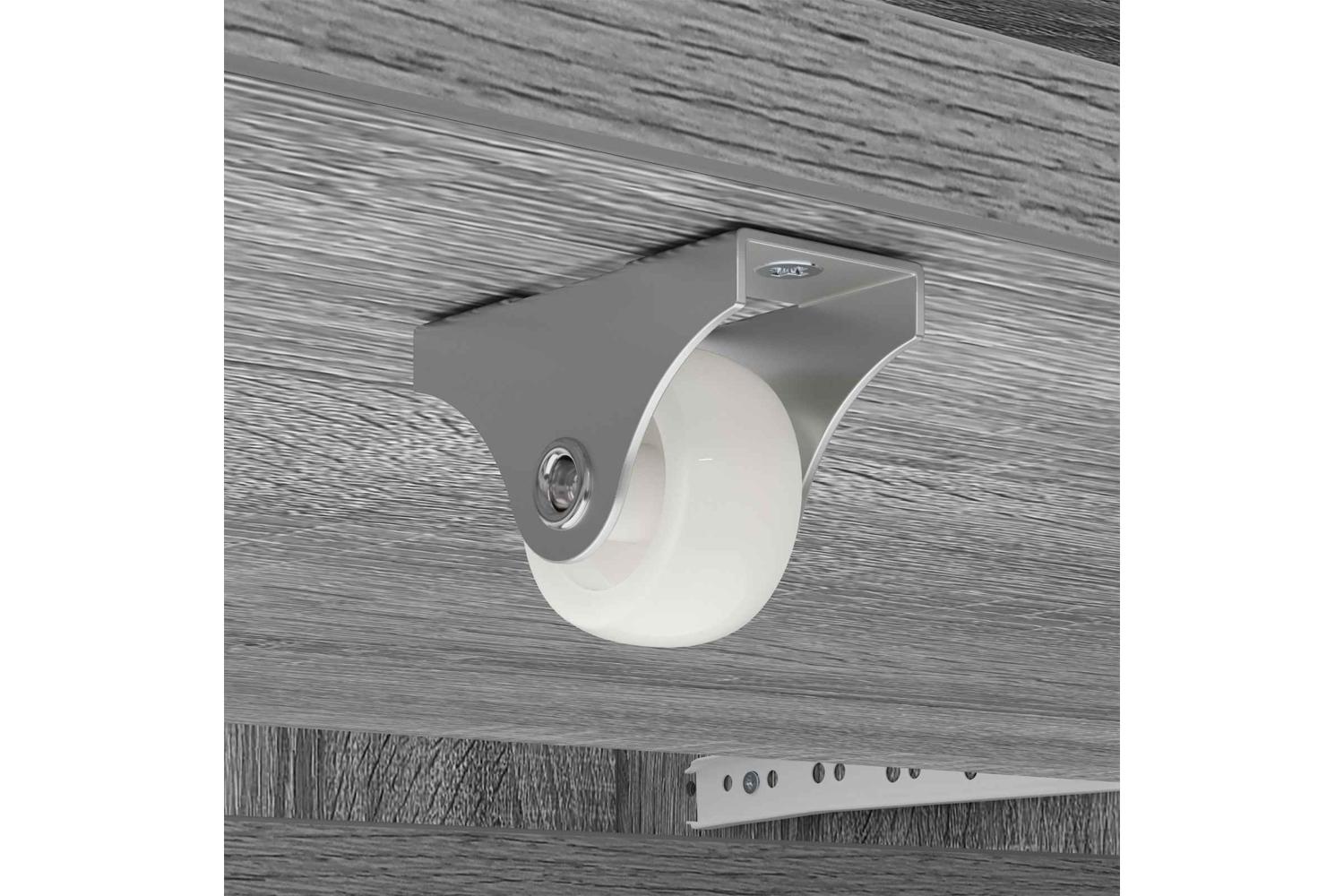 Vidaxl Studio Desk Grey Sonoma 110 X 425 X 36 Cm Engineered Wood-9