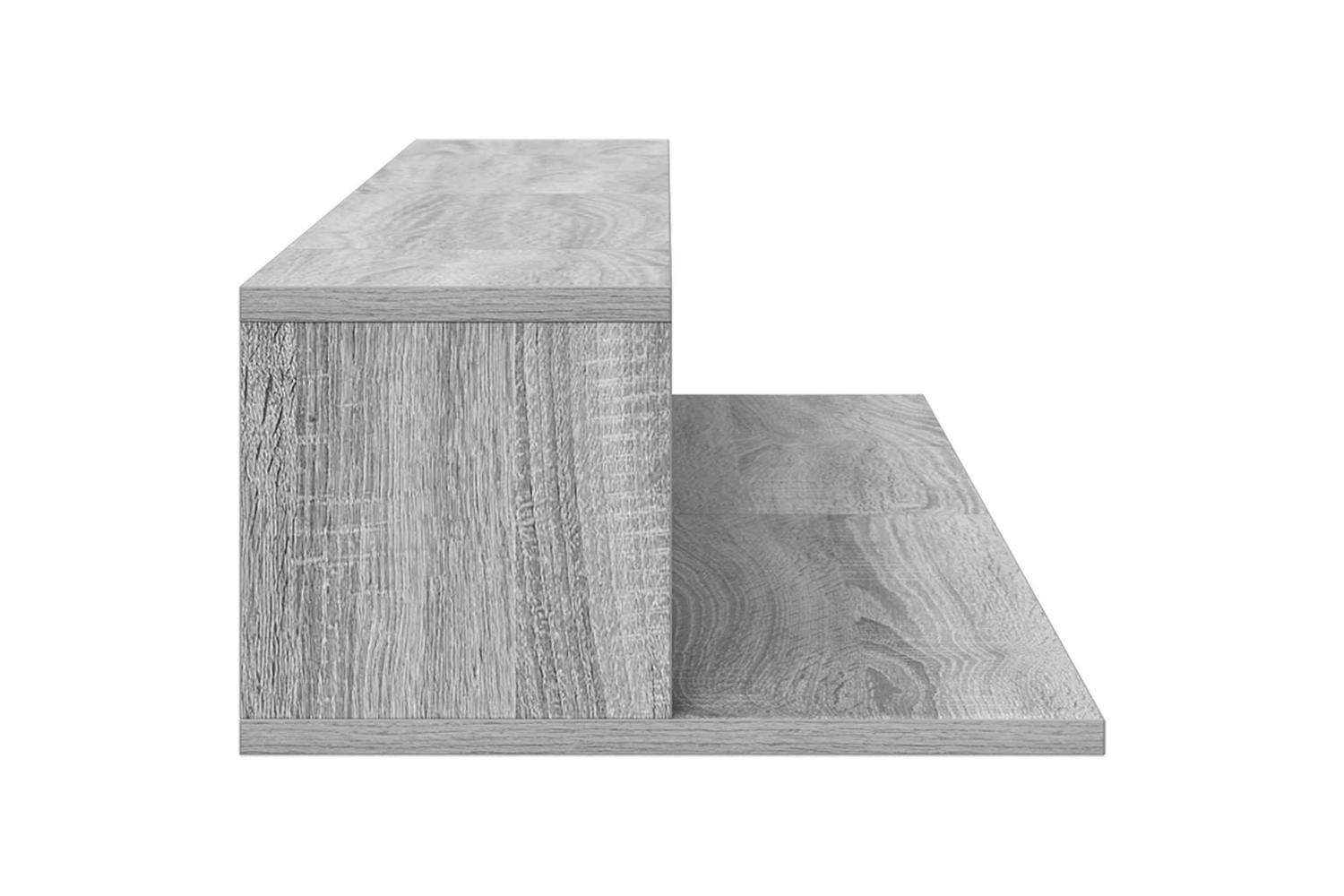 Vidaxl Studio Desk Grey Sonoma 130 X 36 X 195 Cm Engineered Wood-6