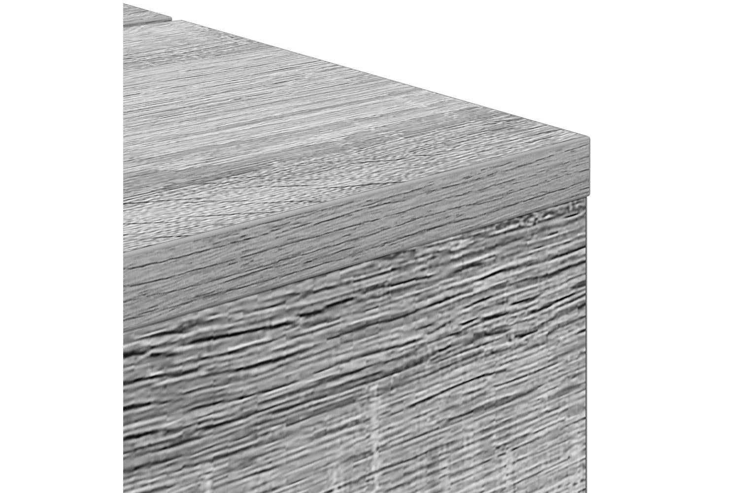 Vidaxl Studio Desk Grey Sonoma 130 X 40 X 195 Cm Engineered Wood-8