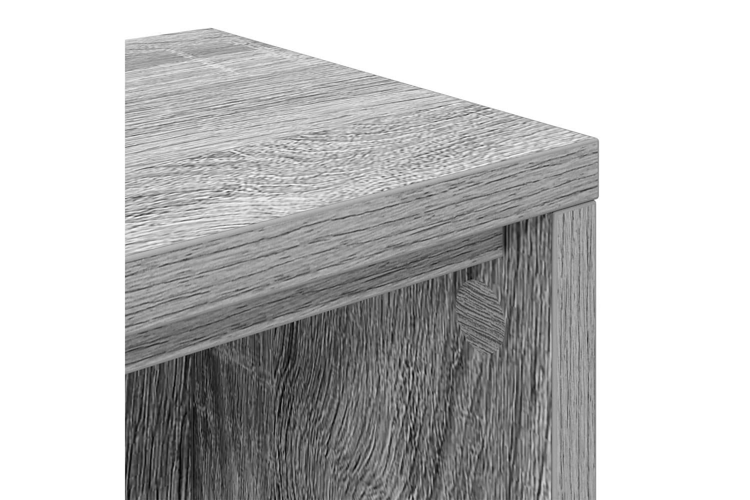 Vidaxl Studio Desk Grey Sonoma 152 X 36 X 195 Cm Engineered Wood-8