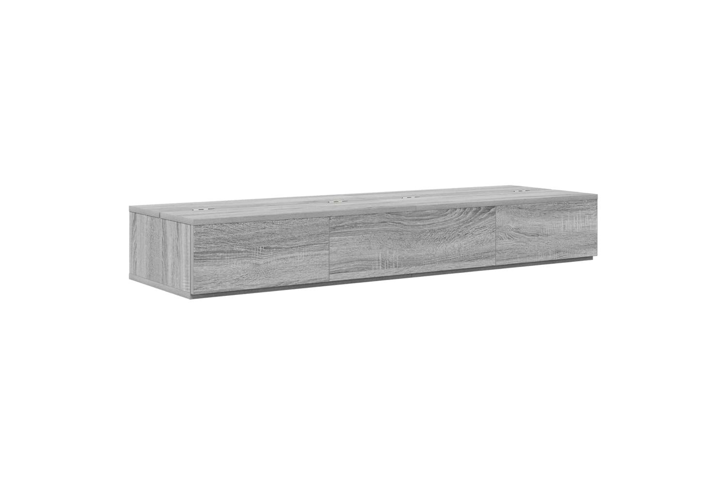 Vidaxl Studio Desk Grey Sonoma 152 X 40 X 195 Cm Engineered Wood