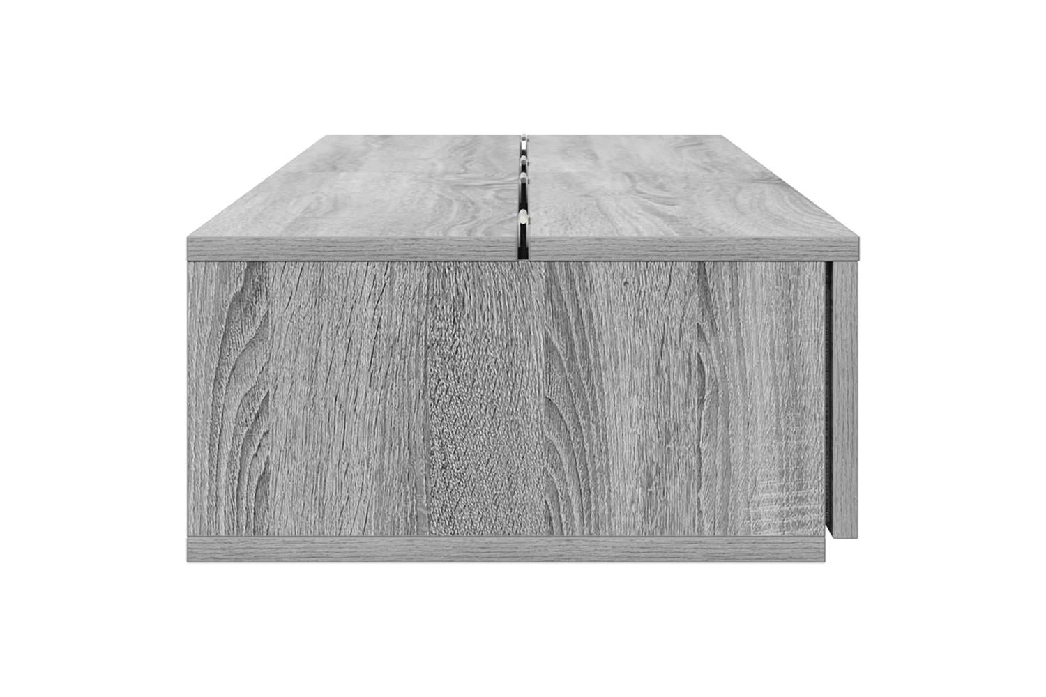 Vidaxl Studio Desk Grey Sonoma 152 X 40 X 195 Cm Engineered Wood-6