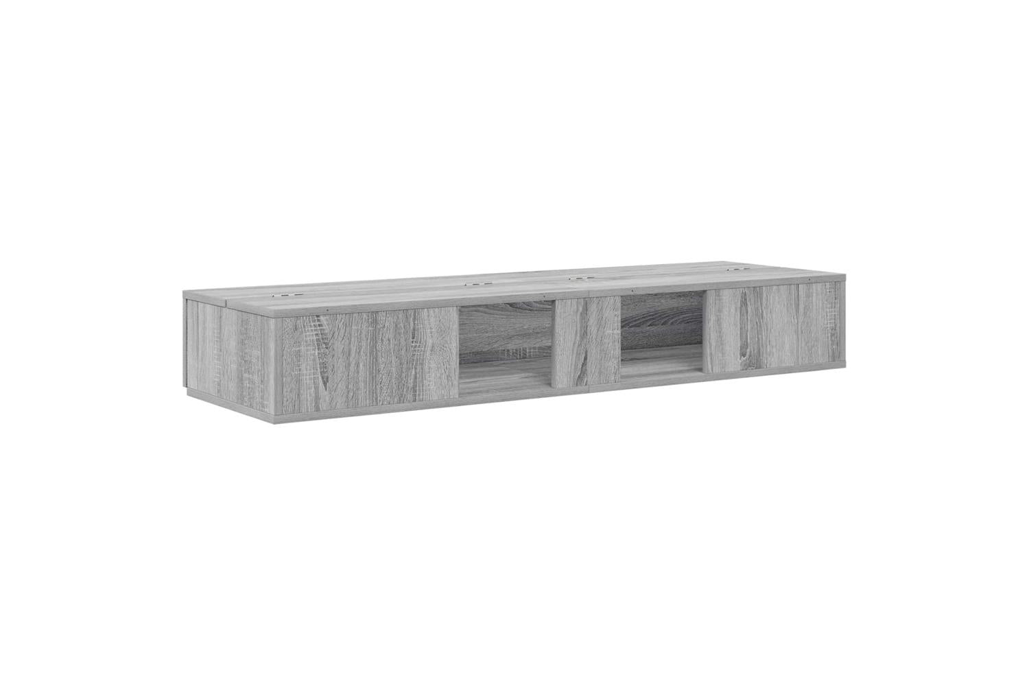 Vidaxl Studio Desk Grey Sonoma 152 X 40 X 195 Cm Engineered Wood-7