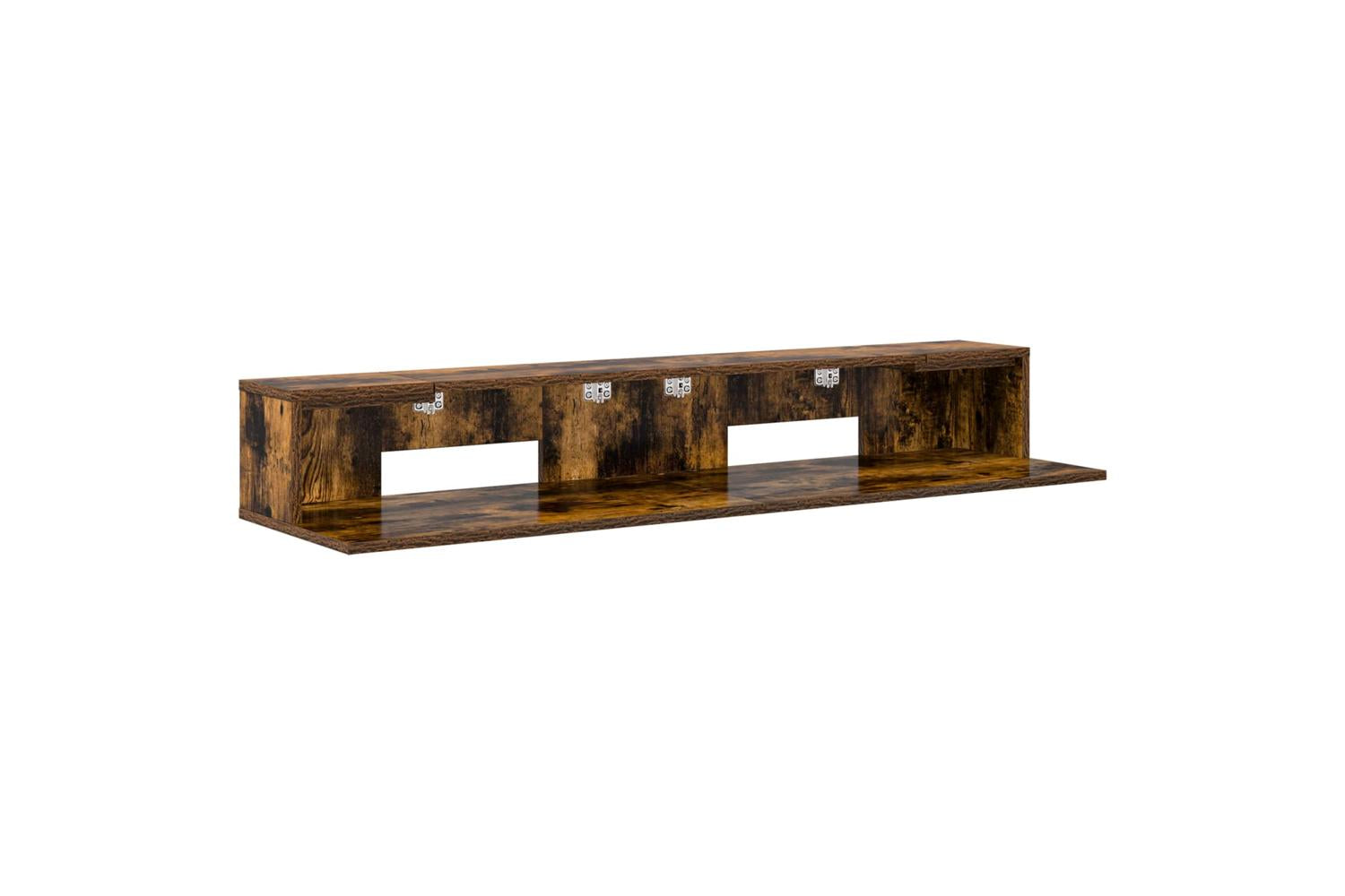 Vidaxl Studio Desk Smoked Oak 110 X 36 X 195 Cm Engineered Wood-2
